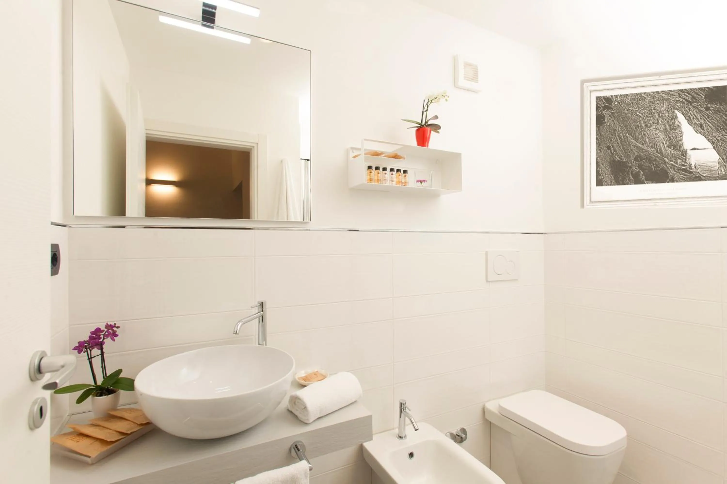 Toilet in Hotel Villa Domizia