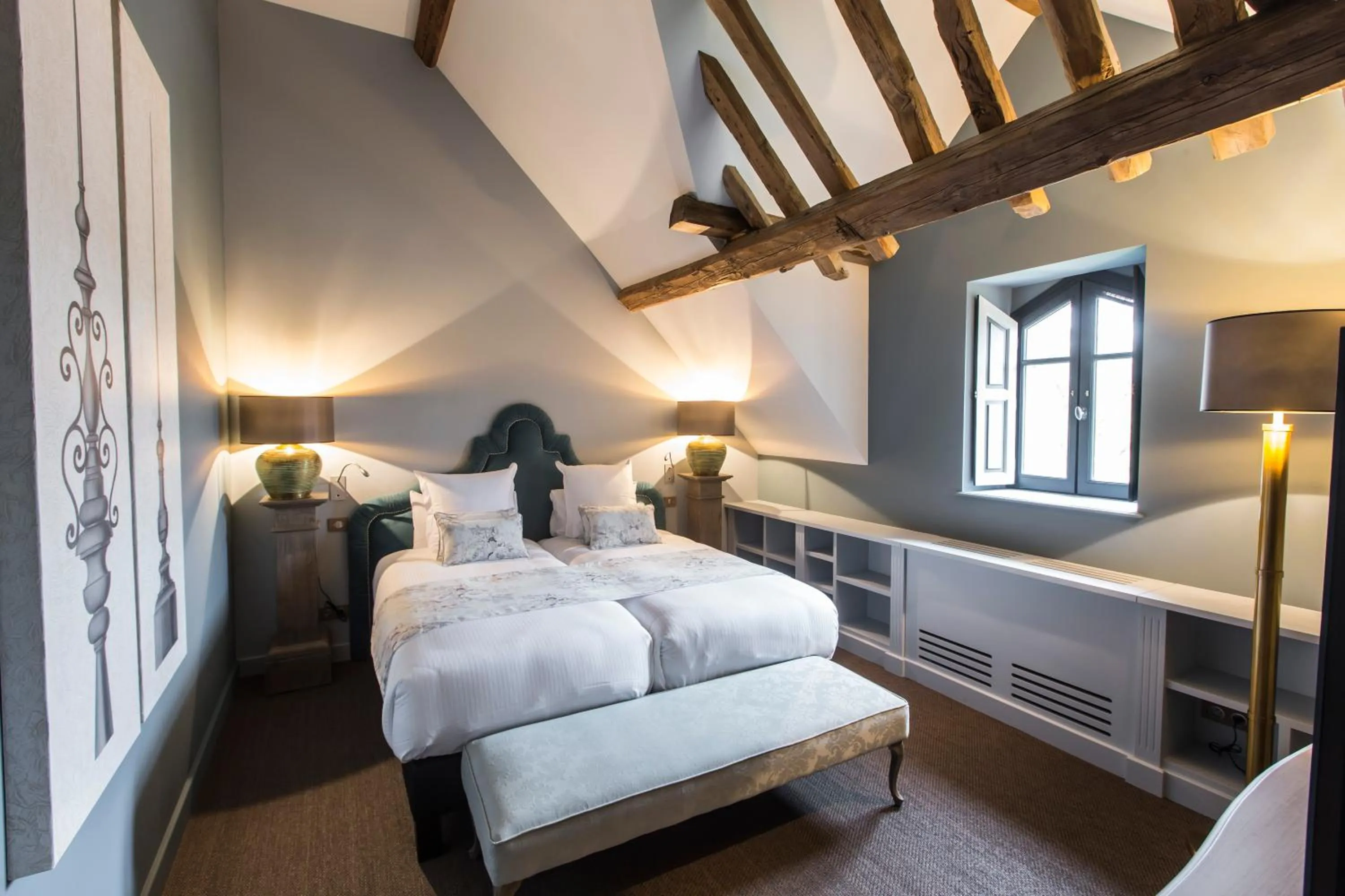 Bedroom, Bed in Domaine de Rymska & Spa - Relais & Châteaux