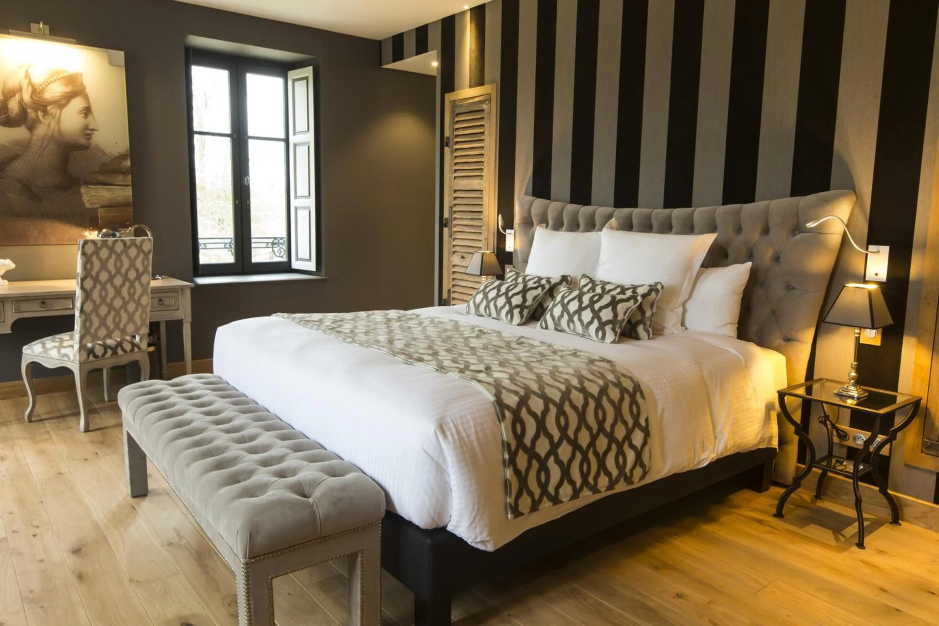 Bedroom, Bed in Domaine de Rymska & Spa - Relais & Châteaux