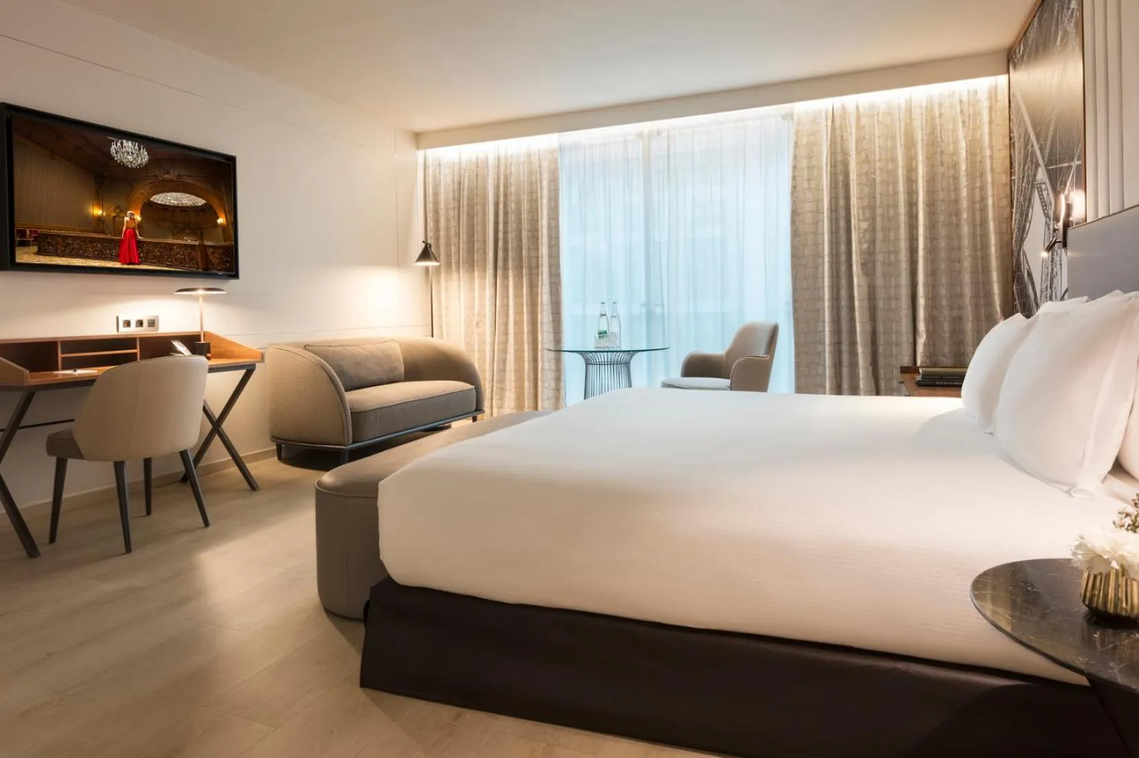 Bed in La Clef Tour Eiffel Paris by The Crest Collection