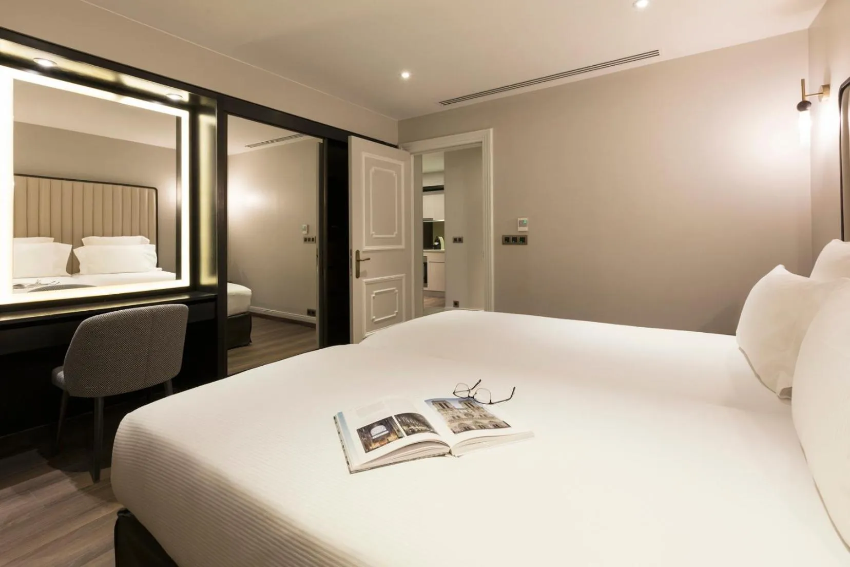 Bed in La Clef Tour Eiffel Paris by The Crest Collection