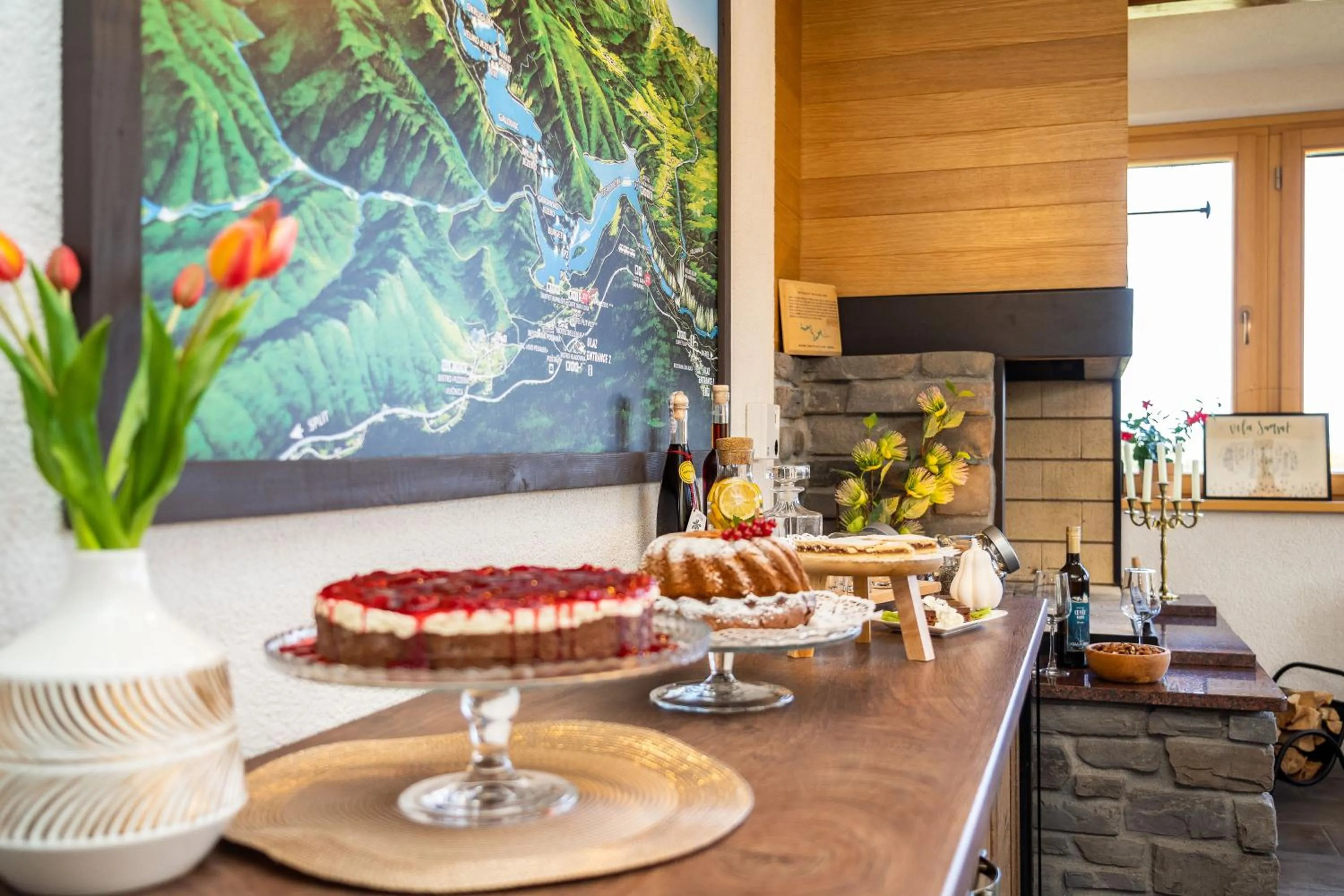 Food in B&B Villa Sumrak Plitvica Rooms