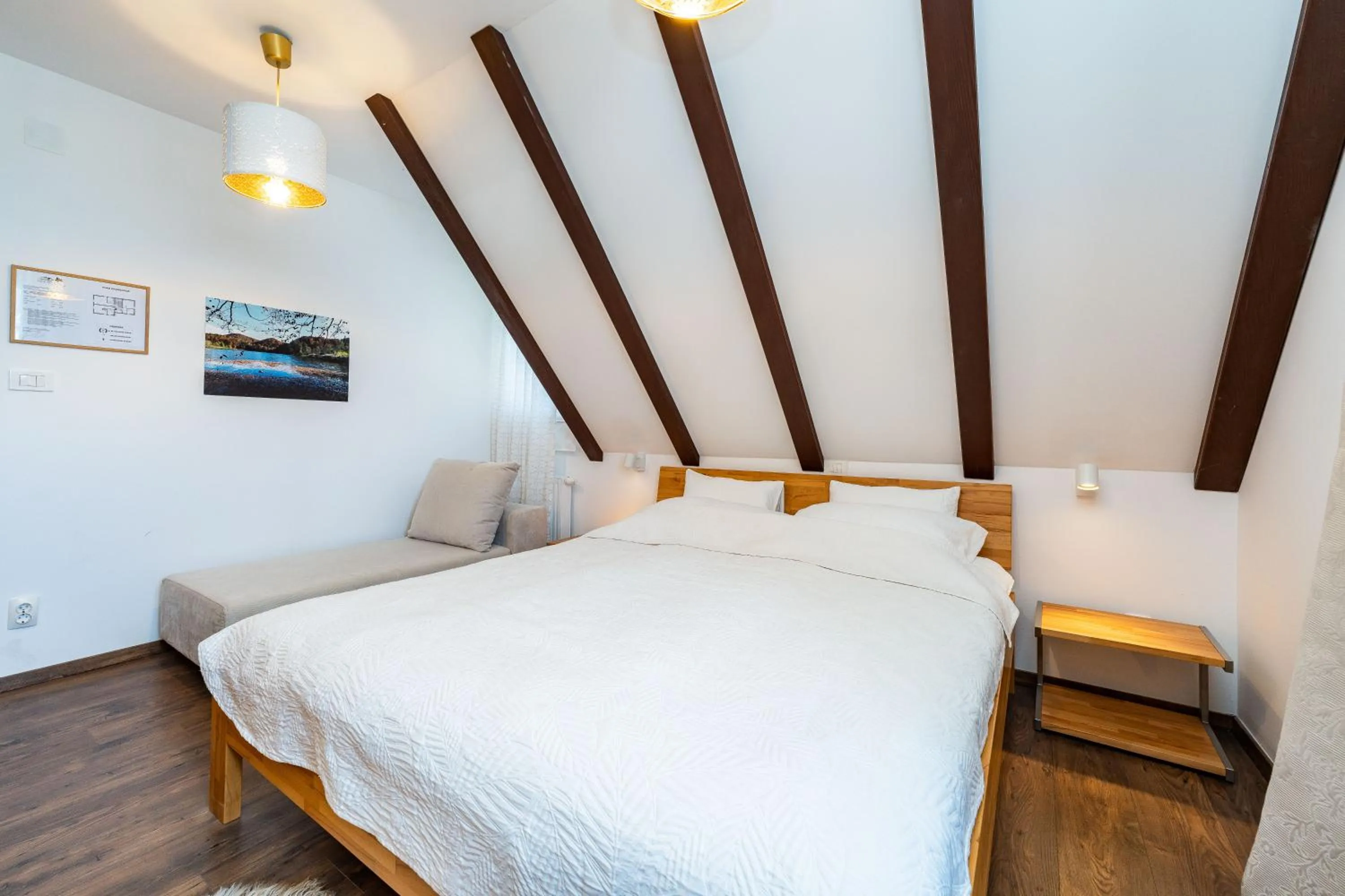 Bed in B&B Villa Sumrak Plitvica Rooms