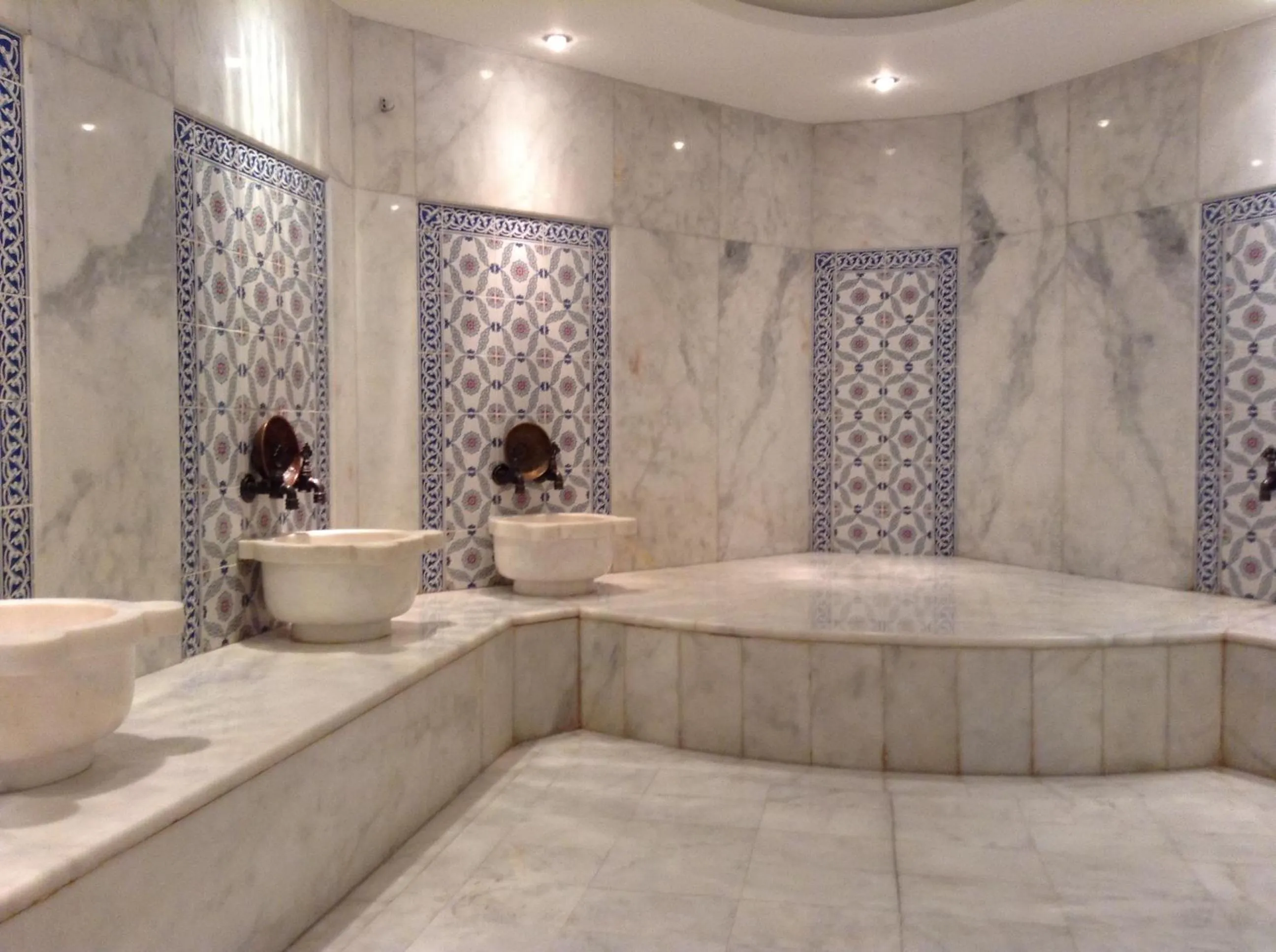 Steam room in Bella Hotel