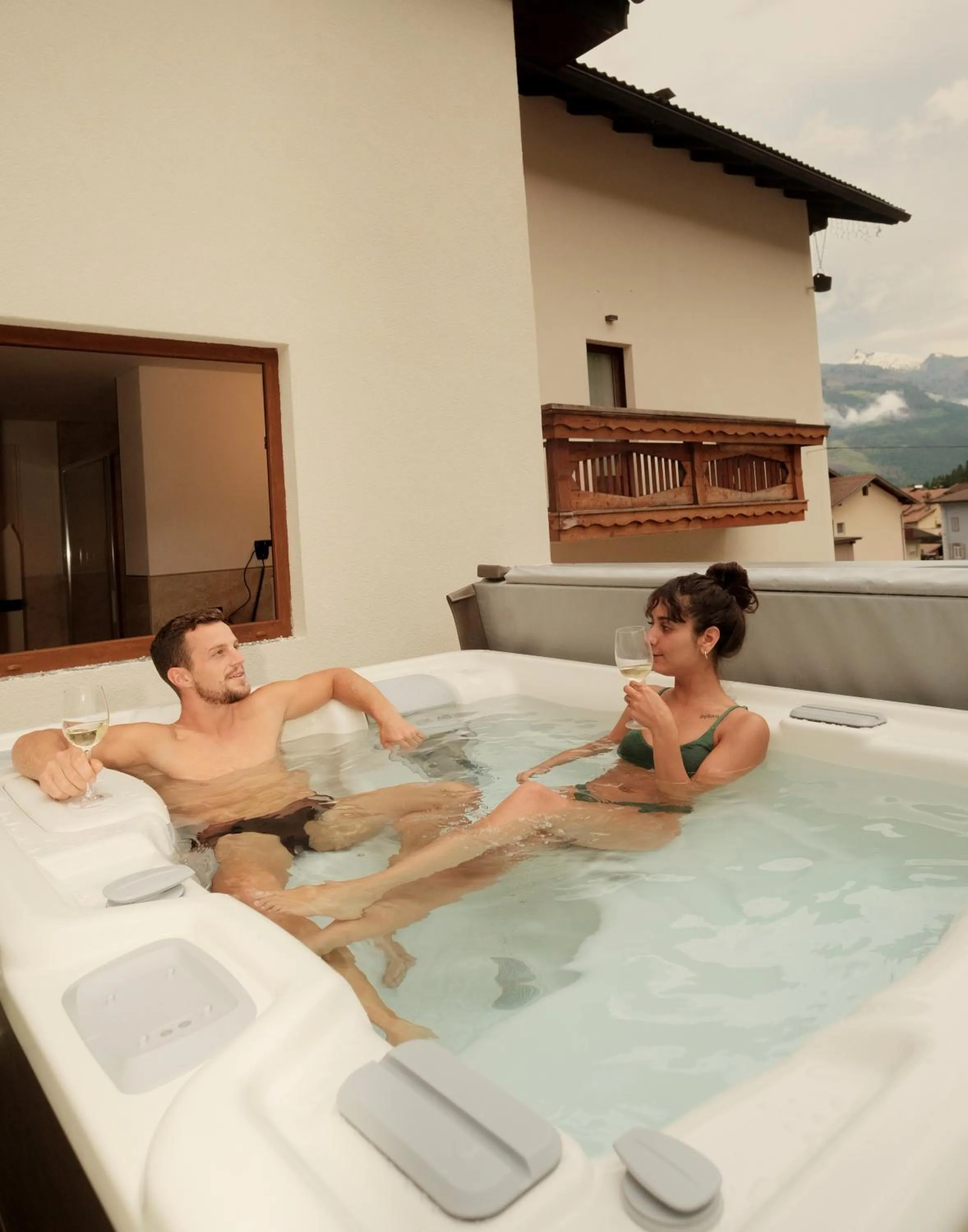 Hot Tub in Hotel La Montanara Predazzo