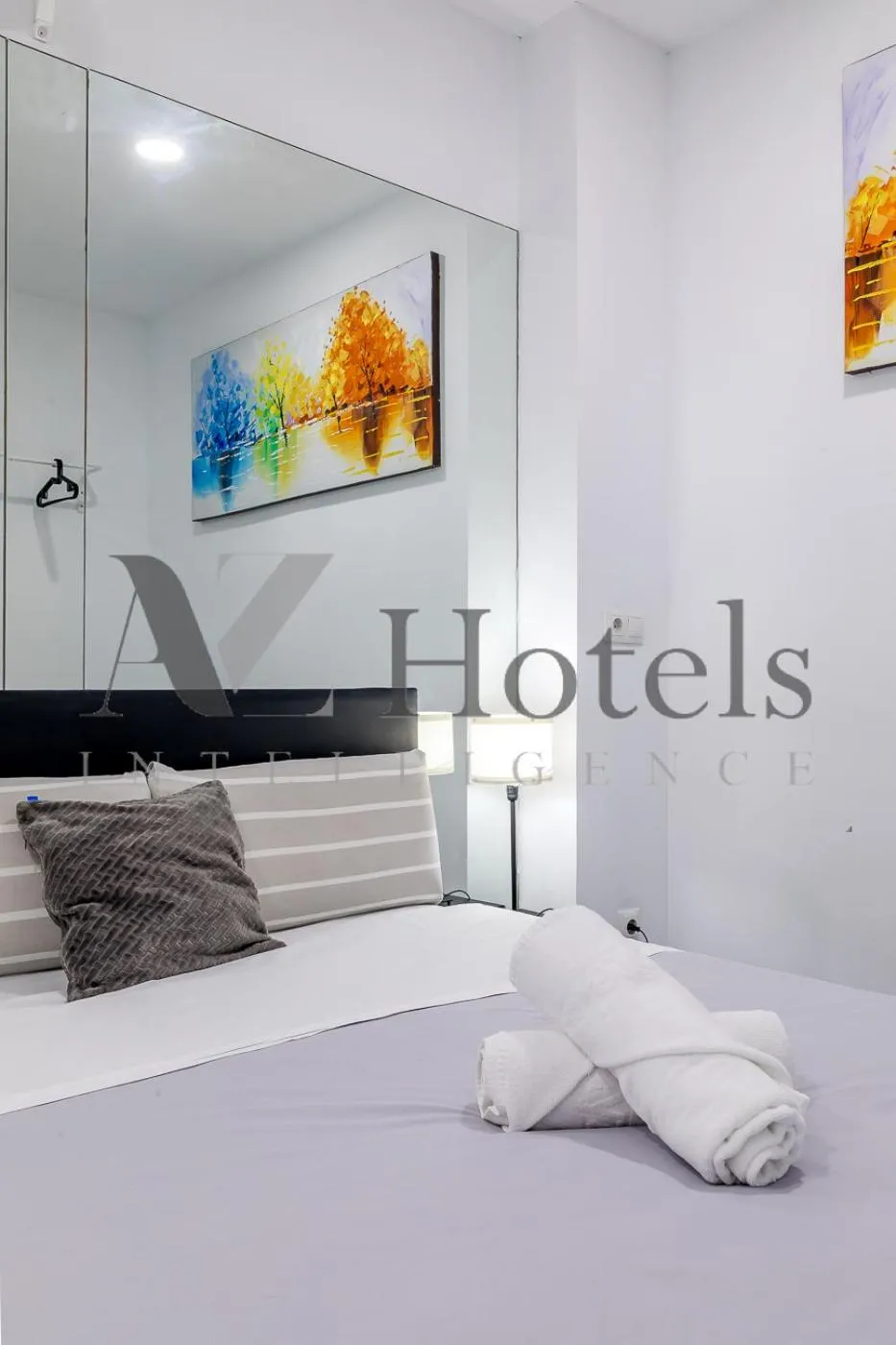 Decorative detail, Bed in AYZ Ulises - Auto check-in property