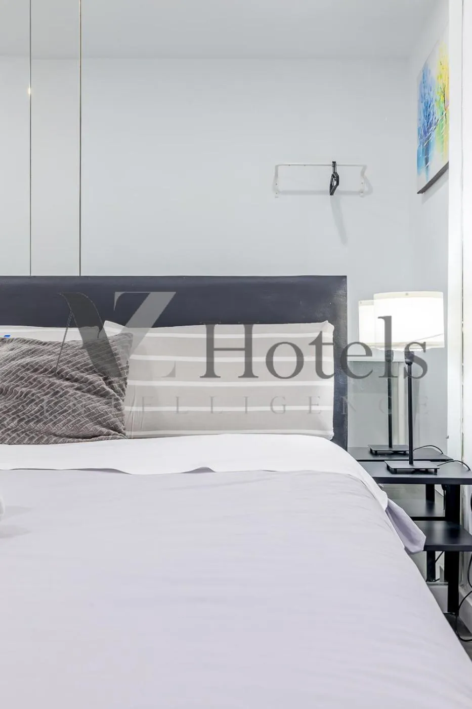 Bed in AYZ Ulises - Auto check-in property