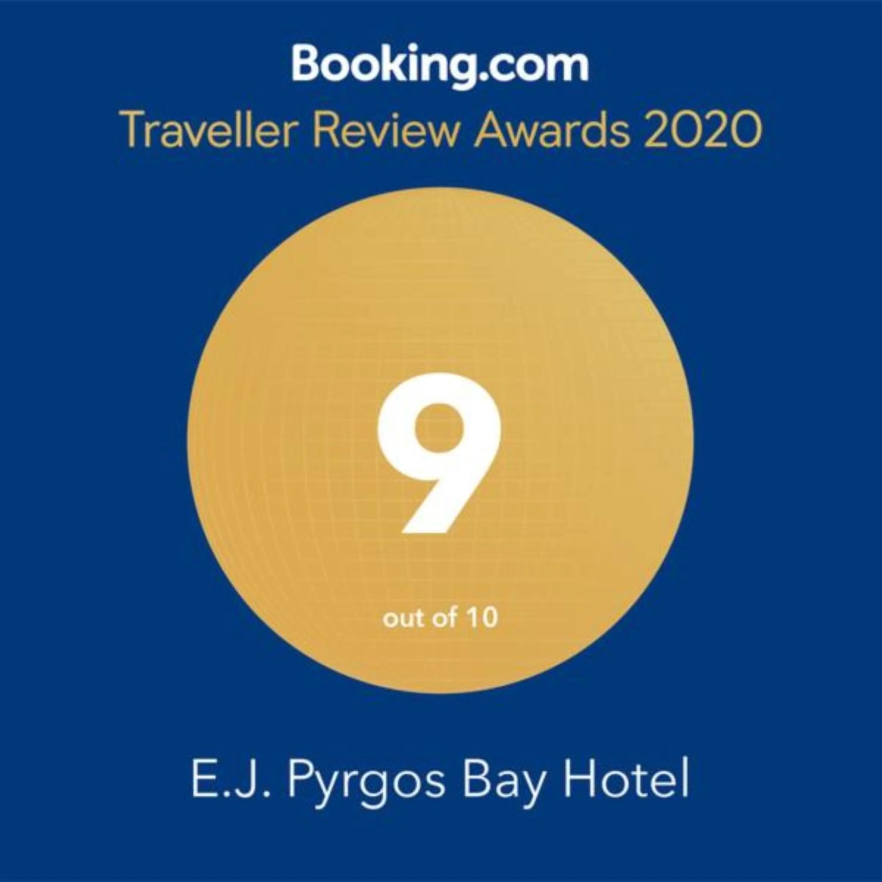 Certificate/Award in E.J. Pyrgos Bay Hotel
