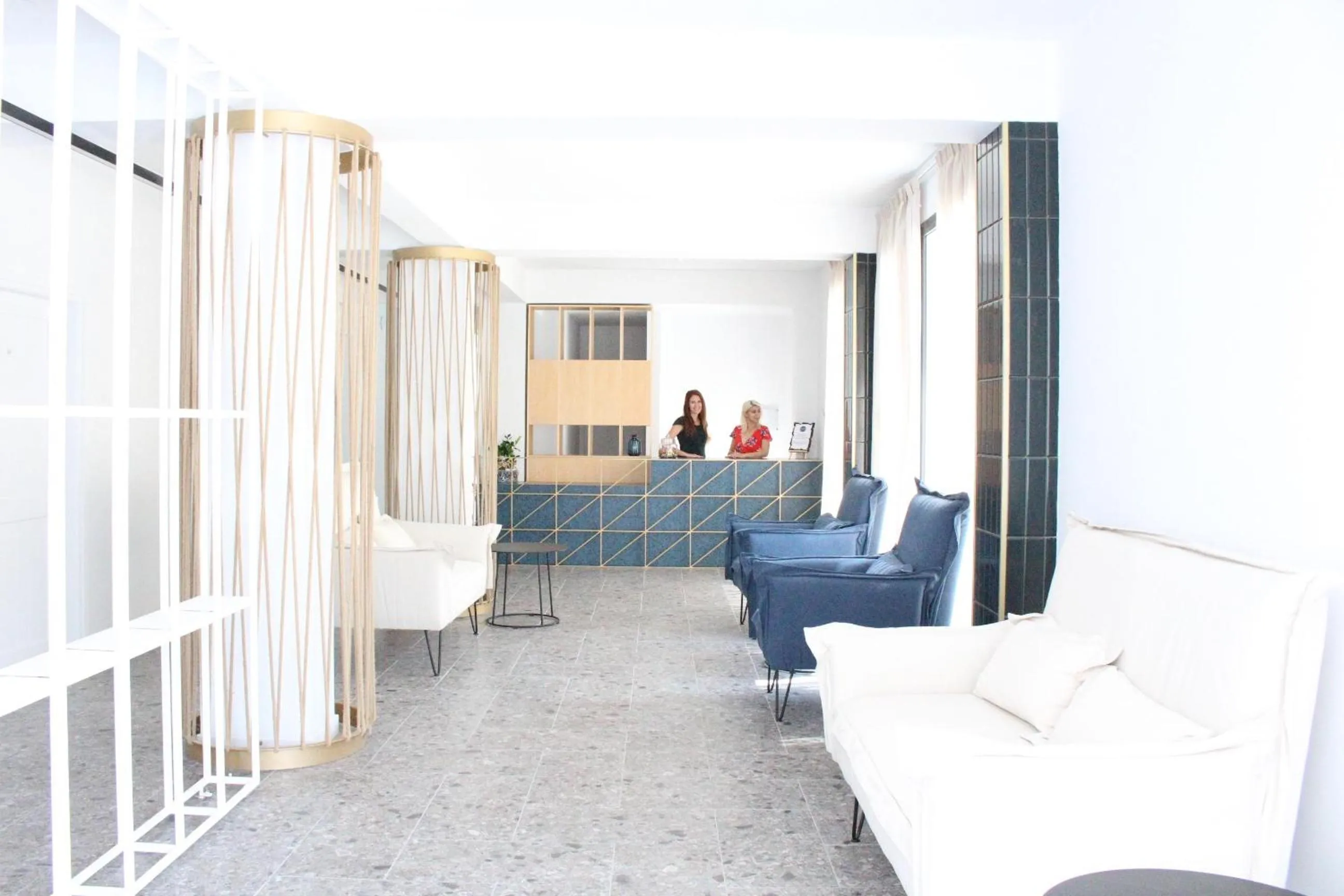 Lobby or reception in E.J. Pyrgos Bay Hotel