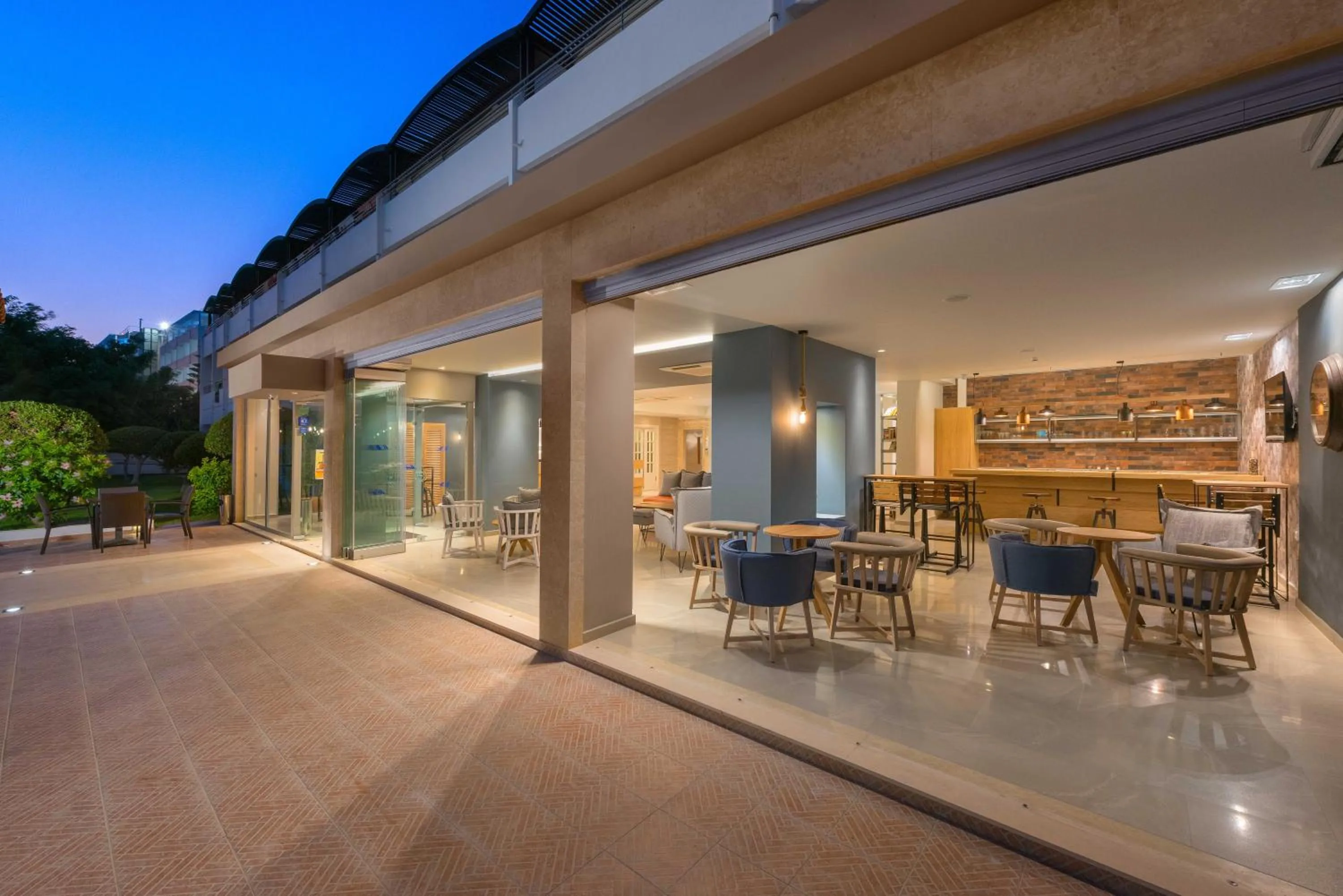 Lounge or bar in Matoula Beach