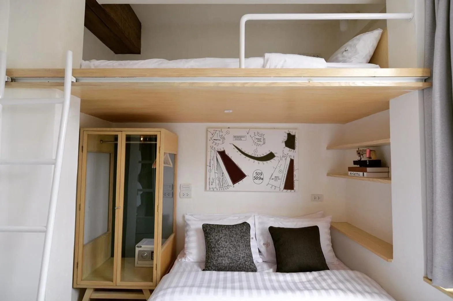 Bed in The Pattern Boutique Hotel