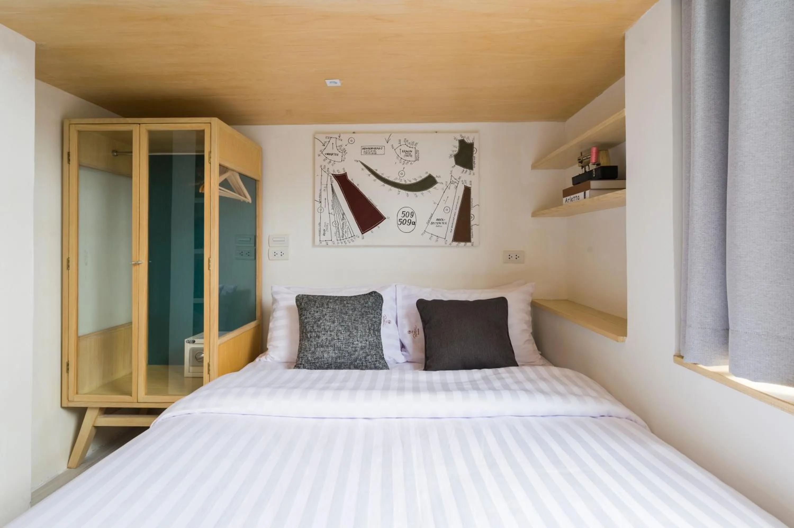 Bed in The Pattern Boutique Hotel