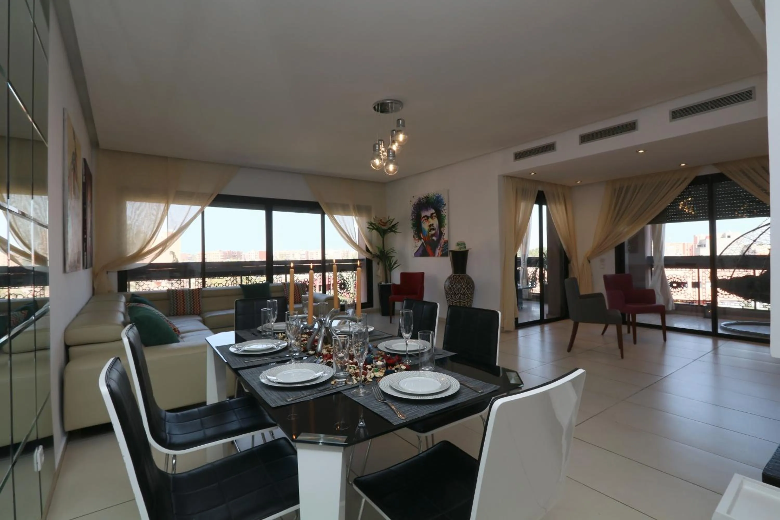 Three-Bedroom Apartment in Sweet Jacob's Appartment Gueliz City Center
