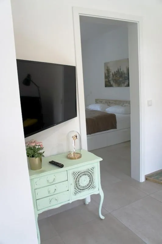 Living room, Bed in Herberge Hof Armada