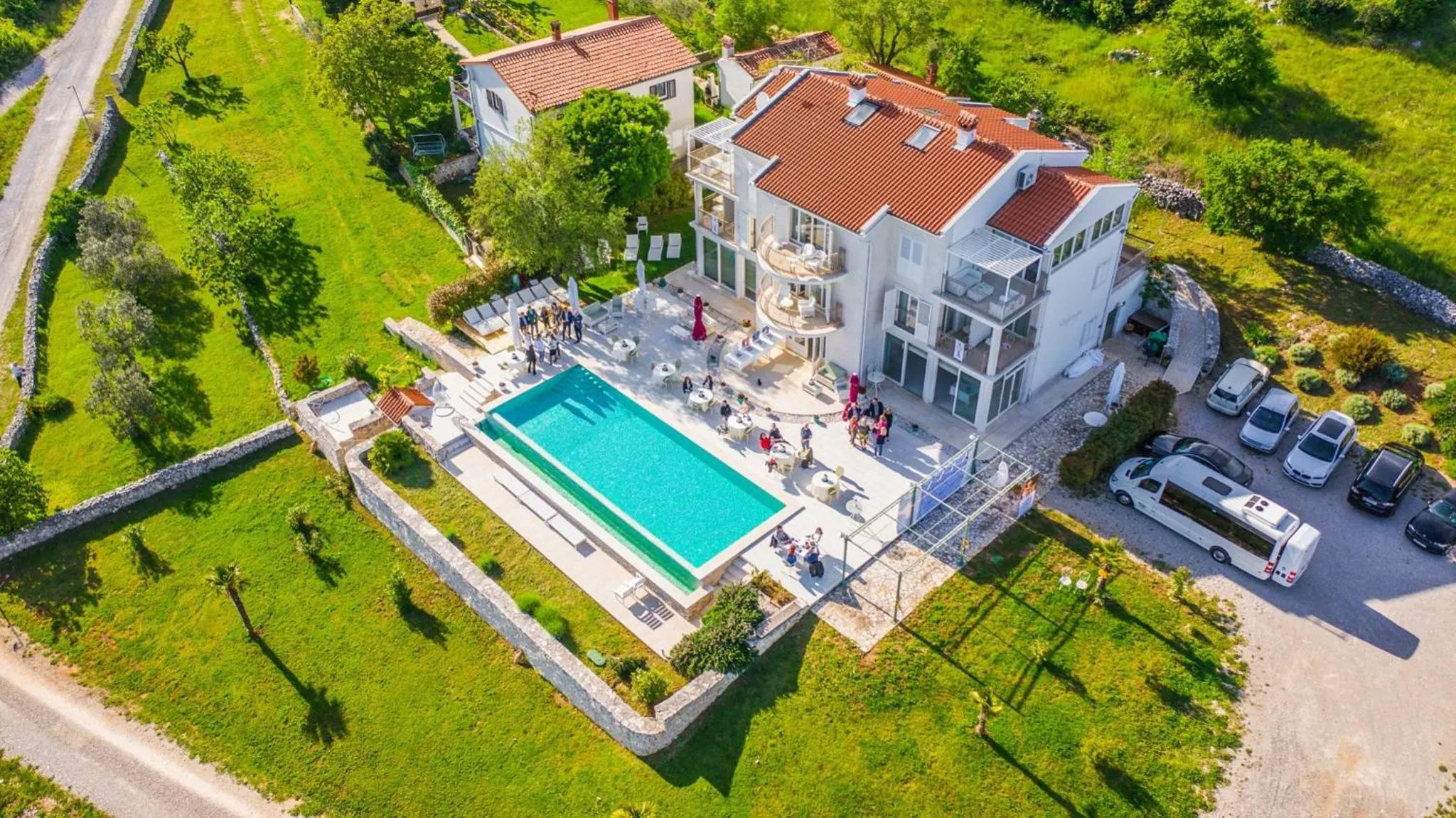 Bird's eye view in VILLA STEFANIJA small Boutique hotel&restaurant