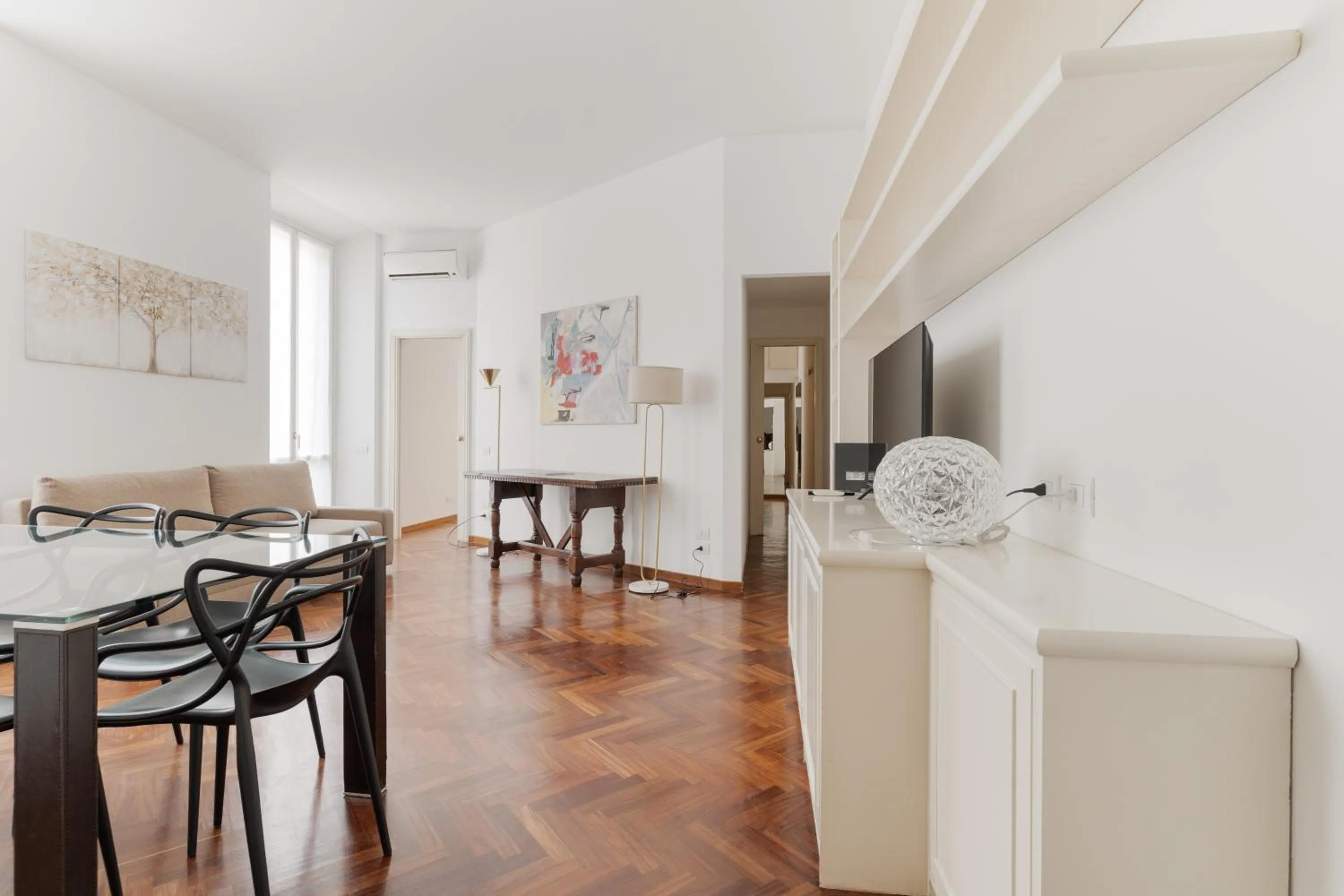 Seating area in Brera Apartments in San Marco