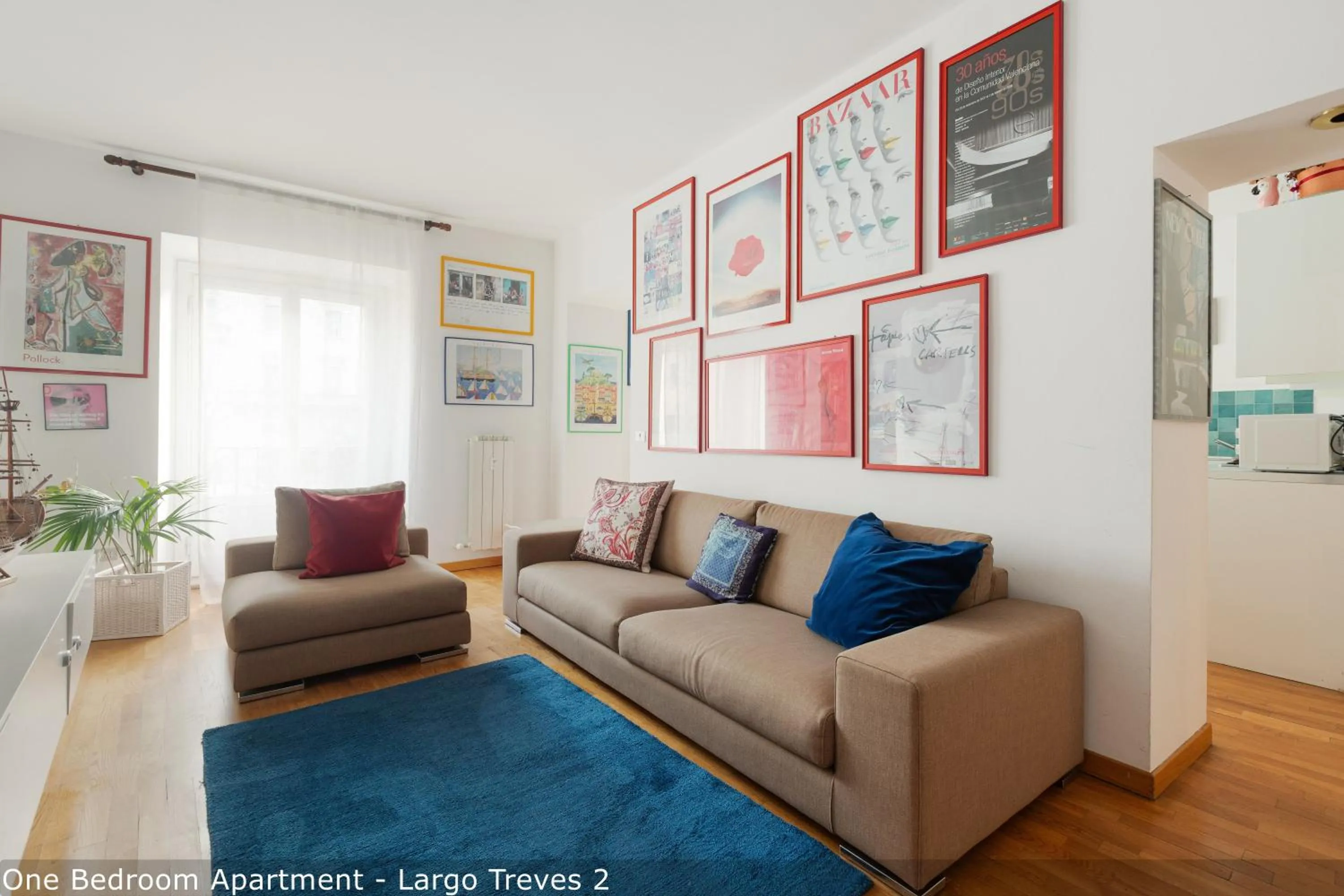 Living room in Brera Apartments in San Marco