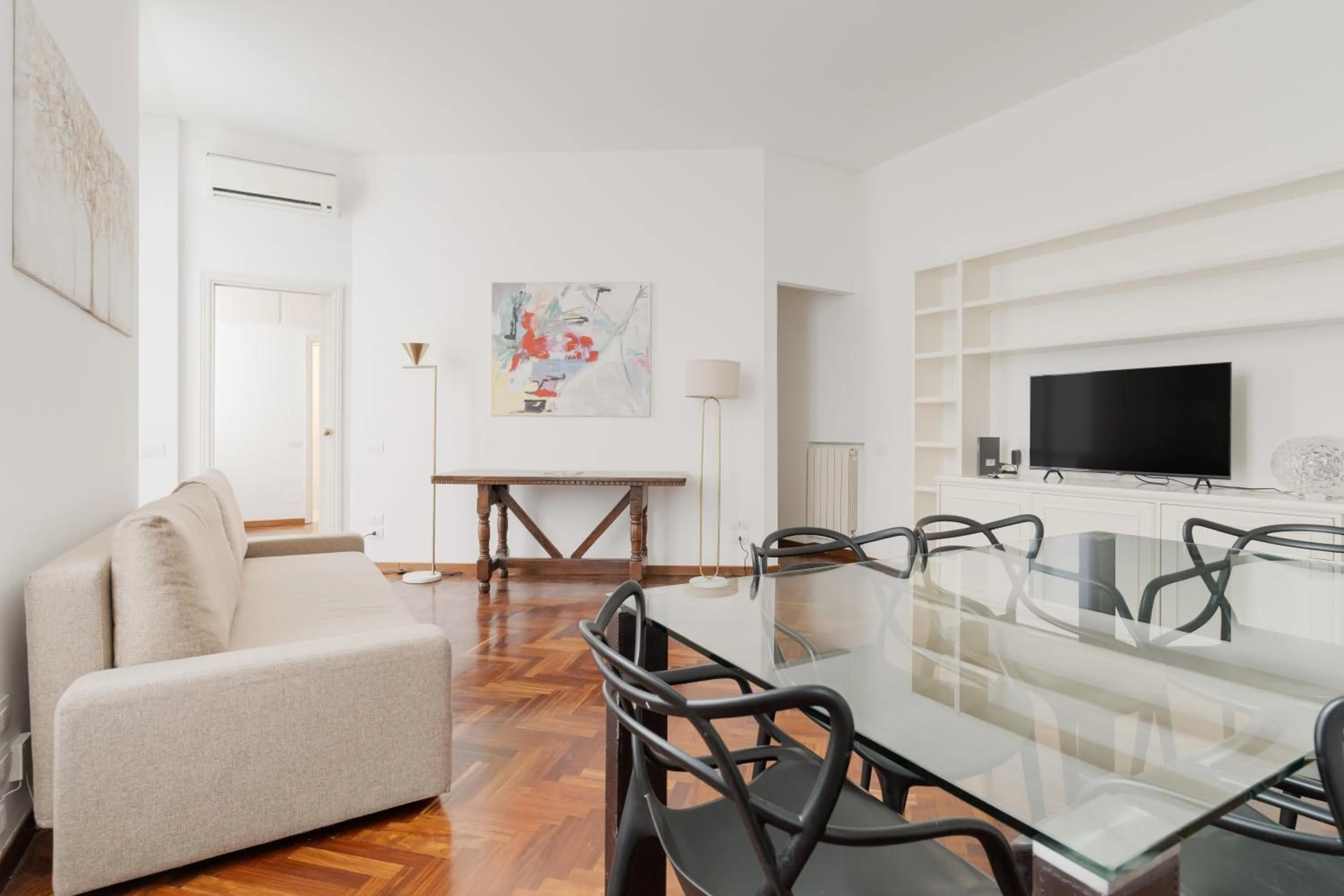 Seating area in Brera Apartments in San Marco