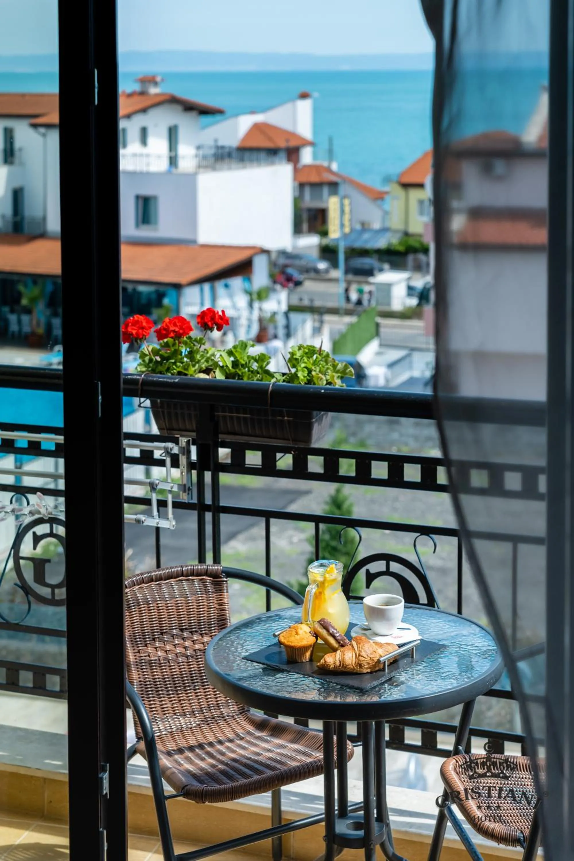 Balcony/Terrace in Cristiani Hotel Sozopol