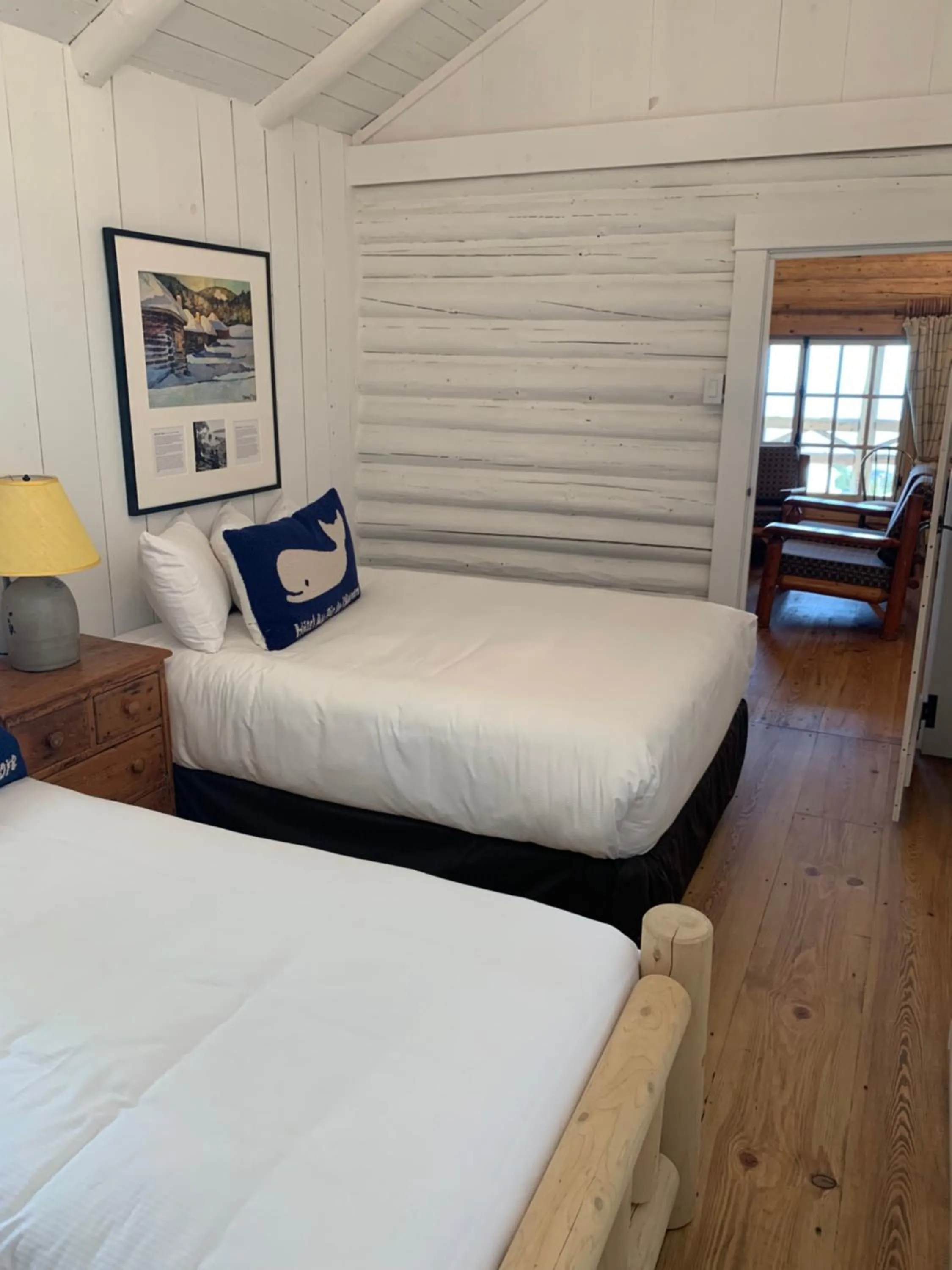 Bedroom, Bed in Au Pic de l'Aurore Motel-Chalets