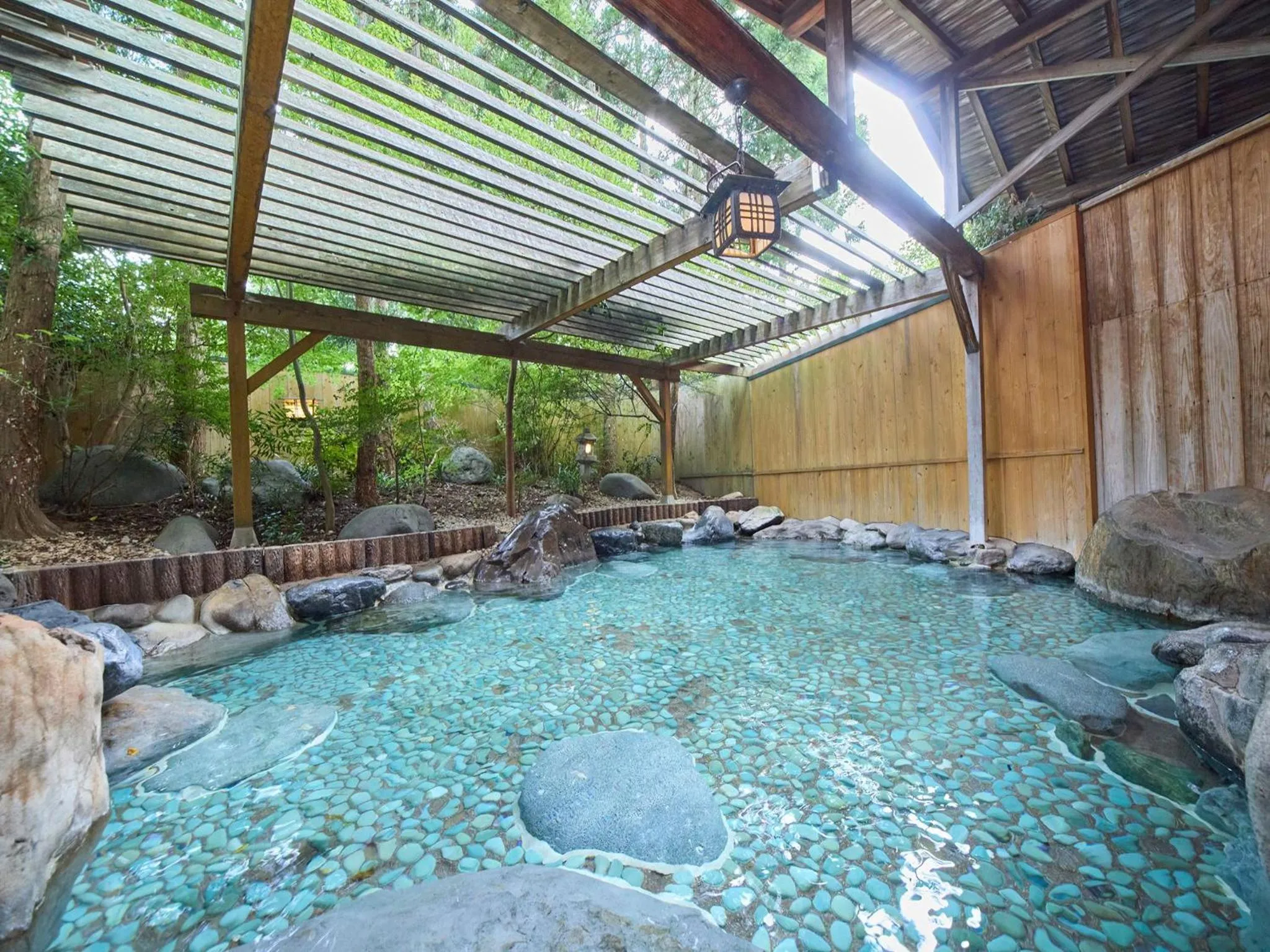 Open Air Bath in Misasa Royal Hotel