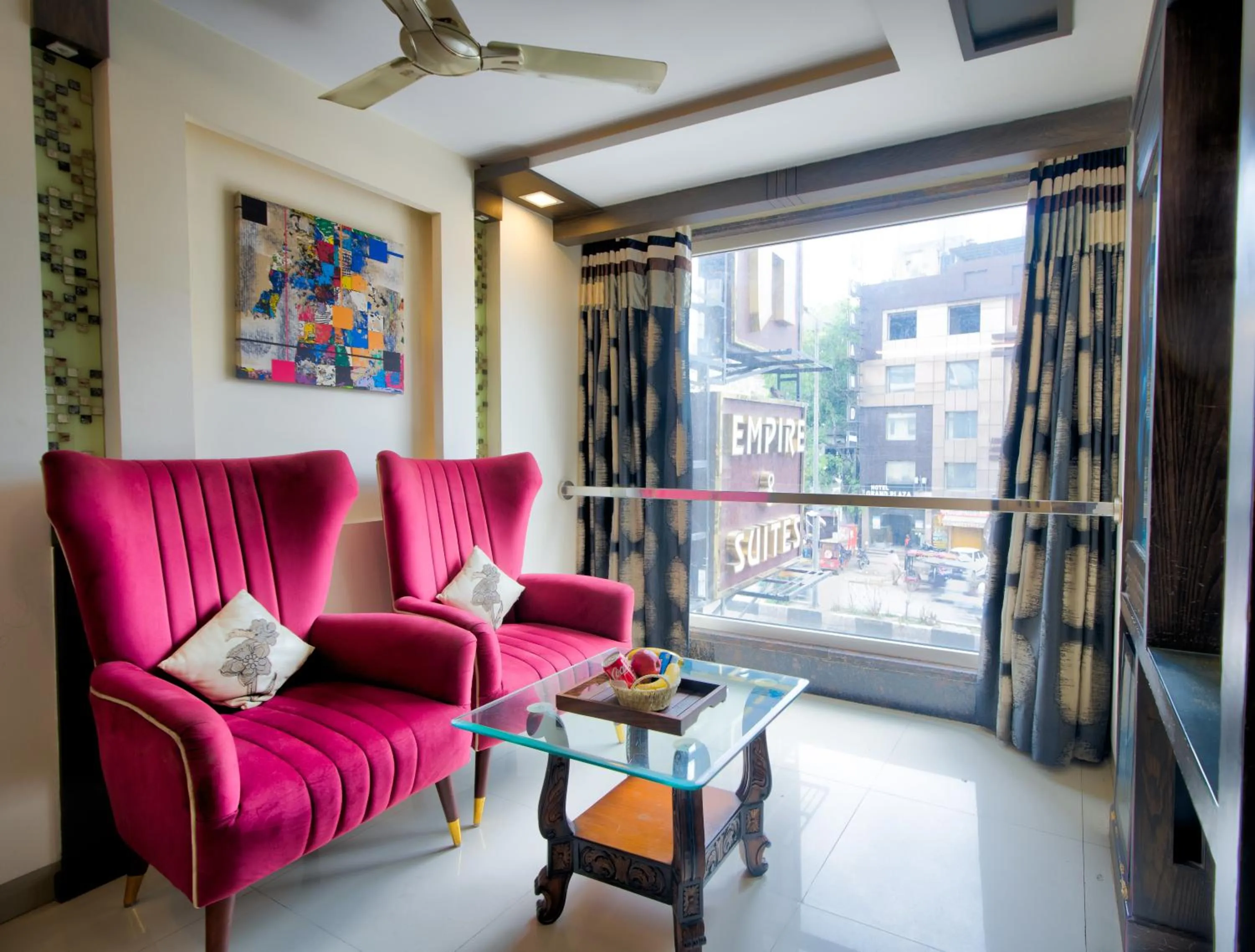 Living room in THE SINGH EMPIRE,New Delhi City Centre