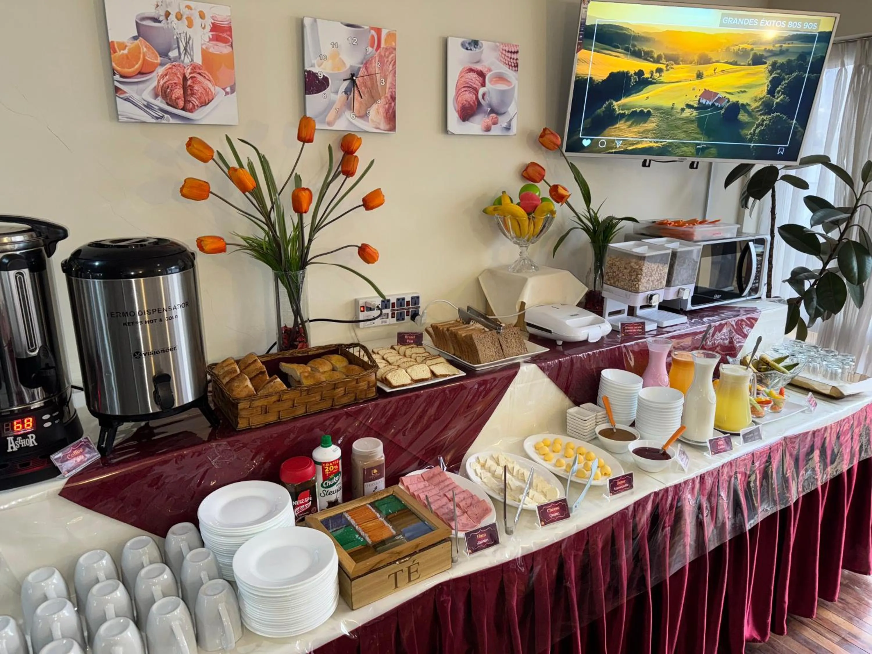 Continental breakfast in Luxstone Executive & Suites