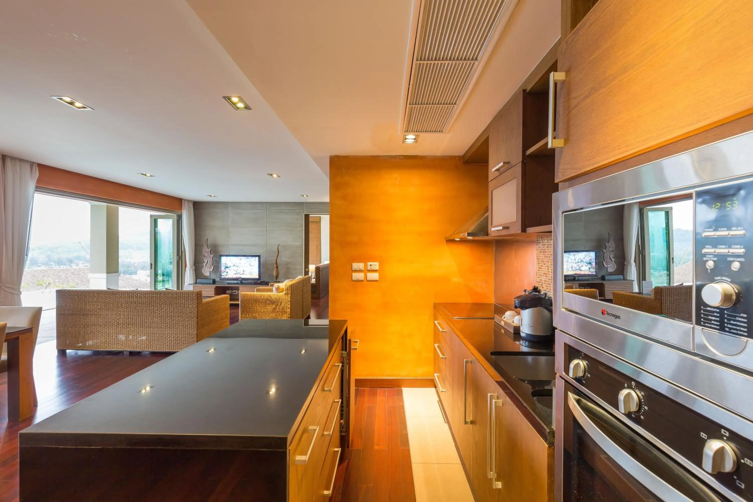 Kitchen or kitchenette in Villa Tantawan Resort - Private Pool Villas