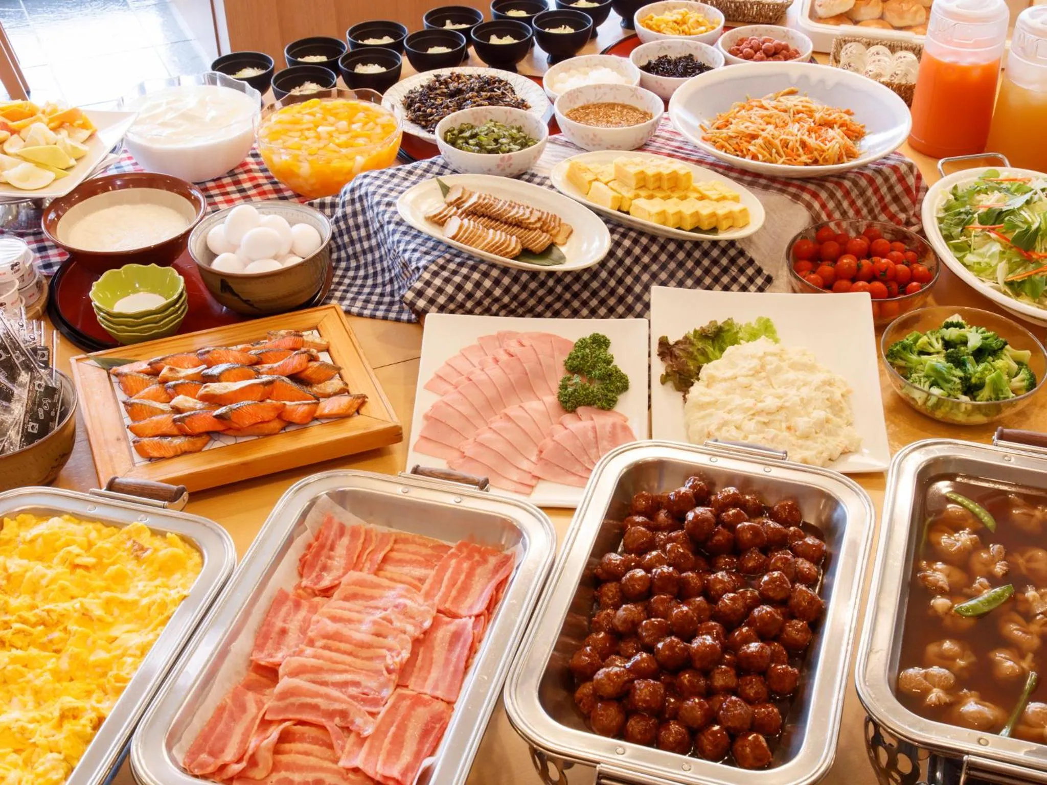 Buffet breakfast in Hotel Pearl City Akita Kanto-Odori