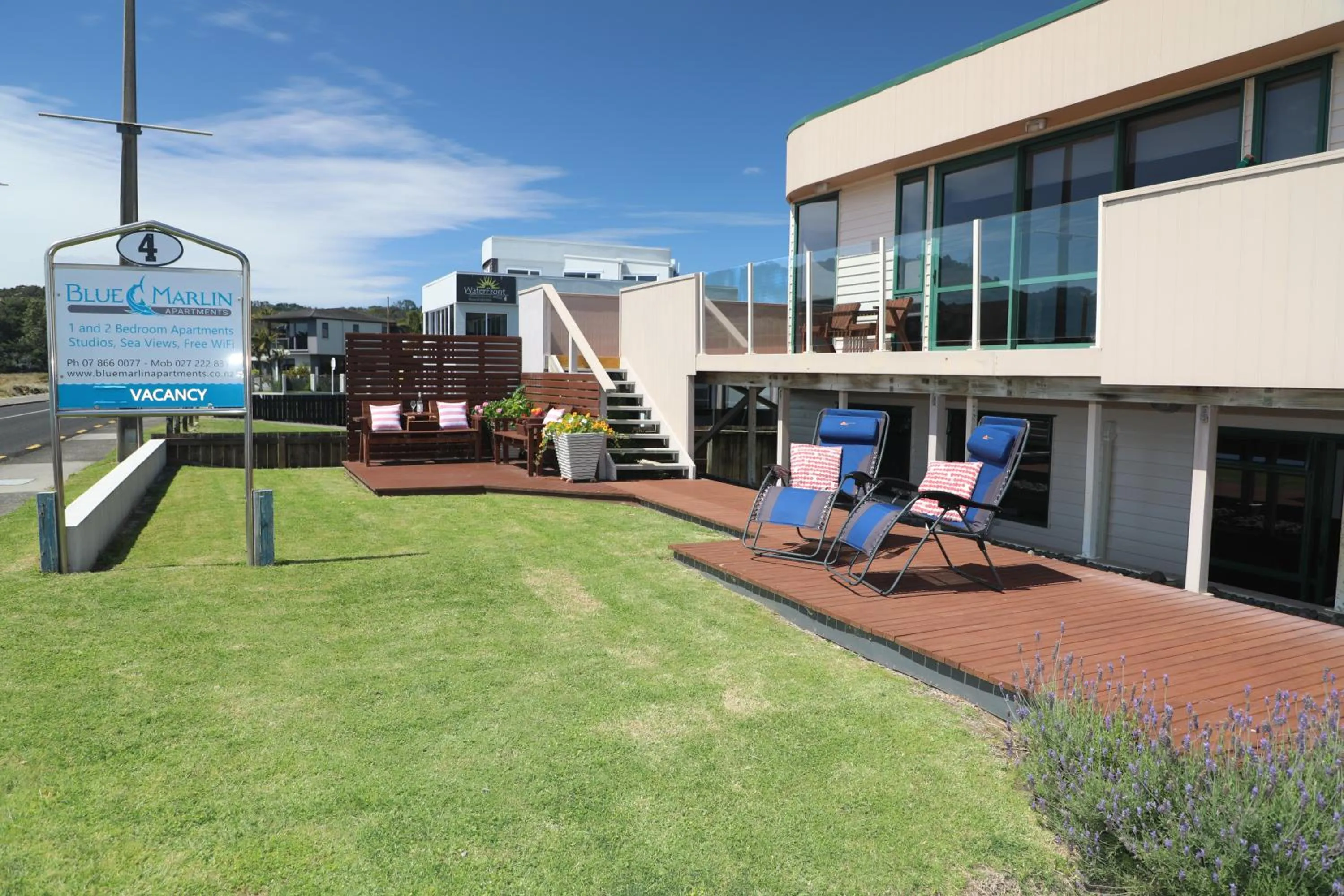 sunbed in Blue Marlin Apartments