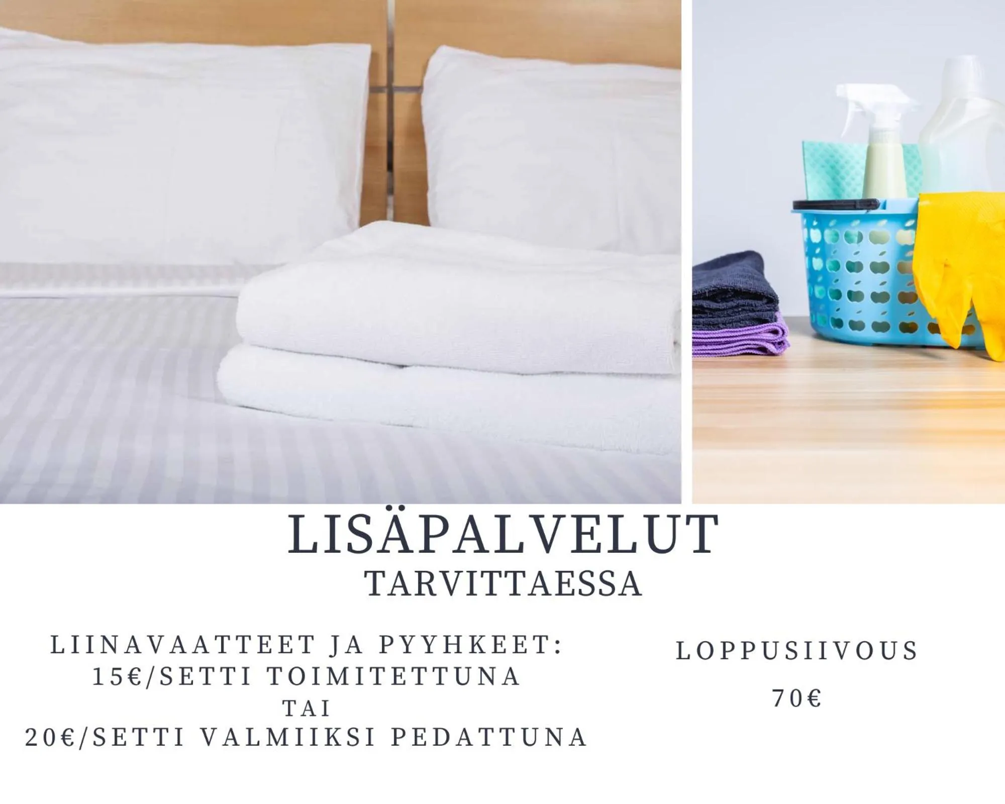 room service, Bed in Apartments Tähtitahko