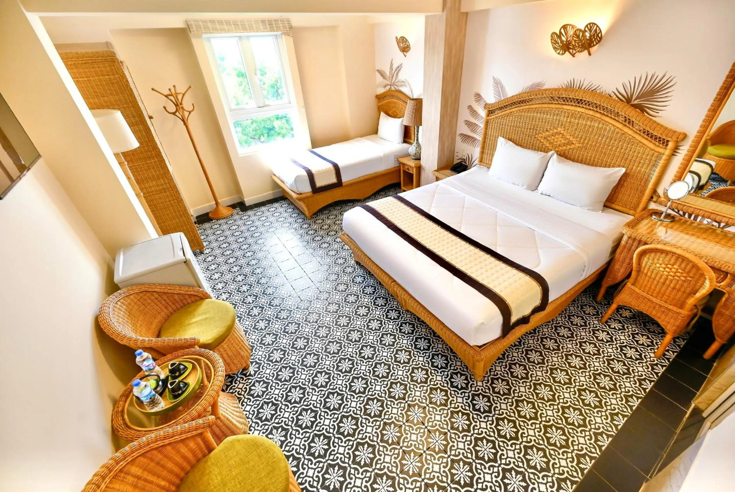 Bedroom, Bed in Spring House Saigon central park