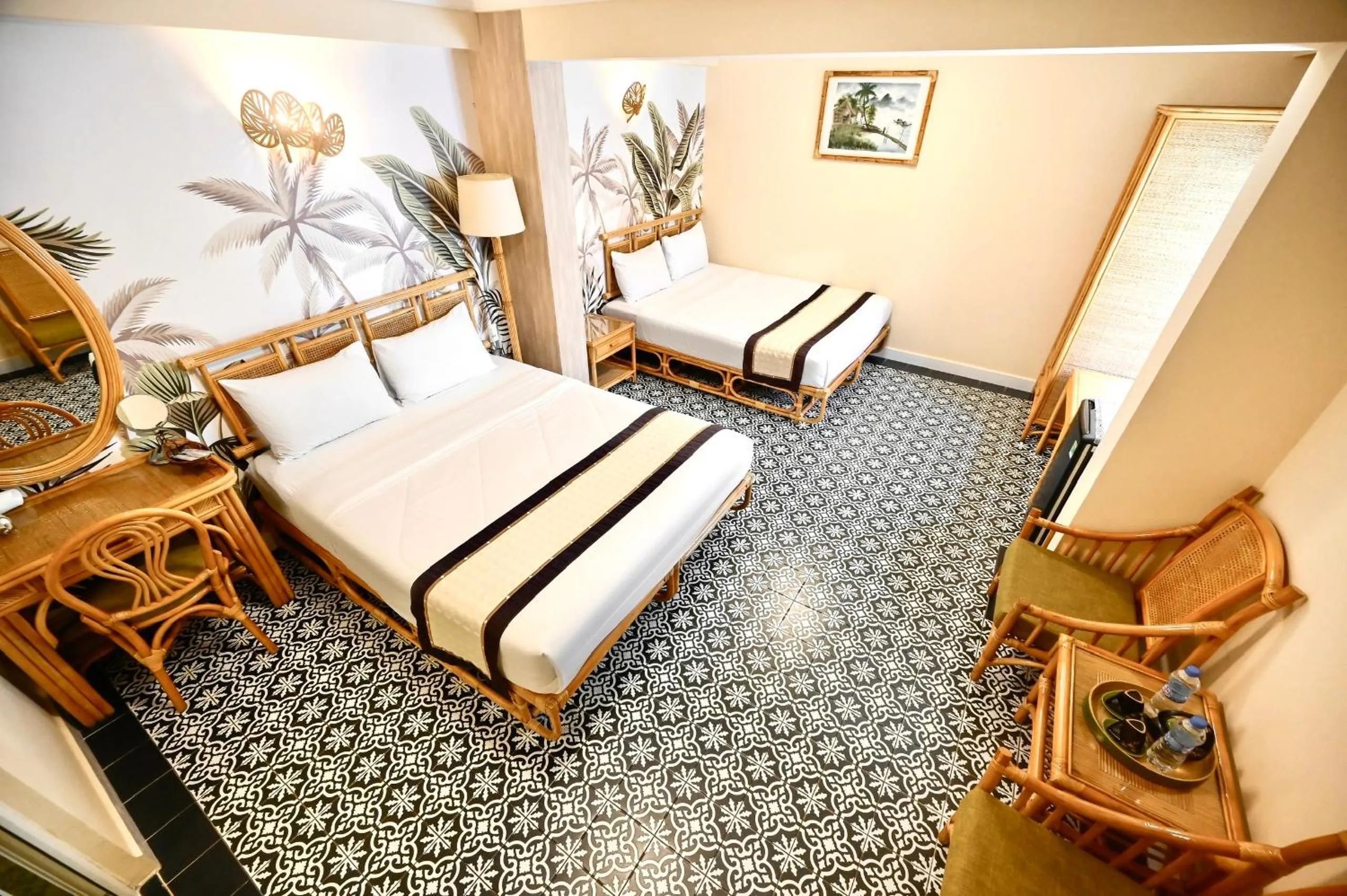 Bedroom, Bed in Spring House Saigon central park