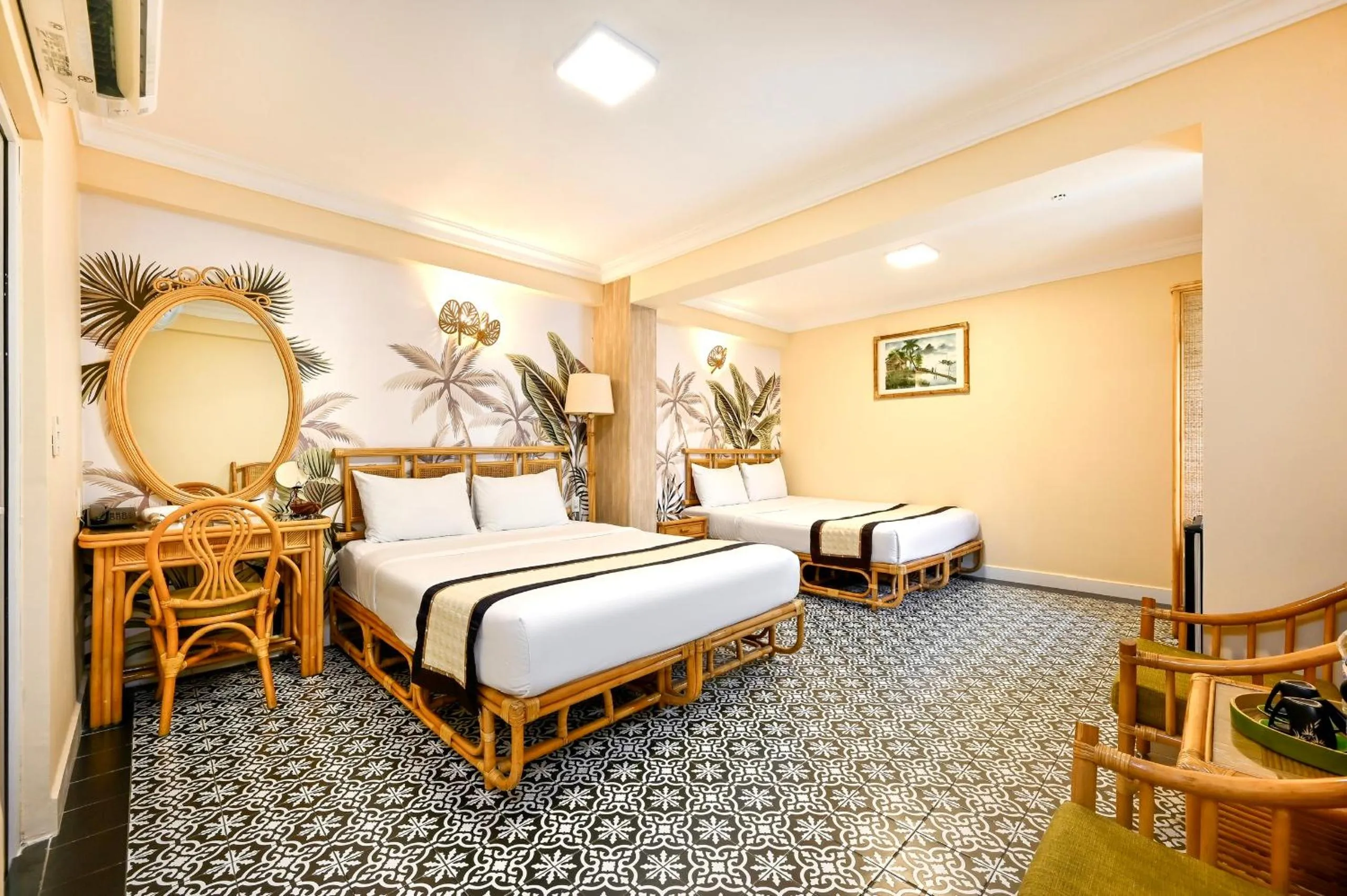 Bedroom, Bed in Spring House Saigon central park