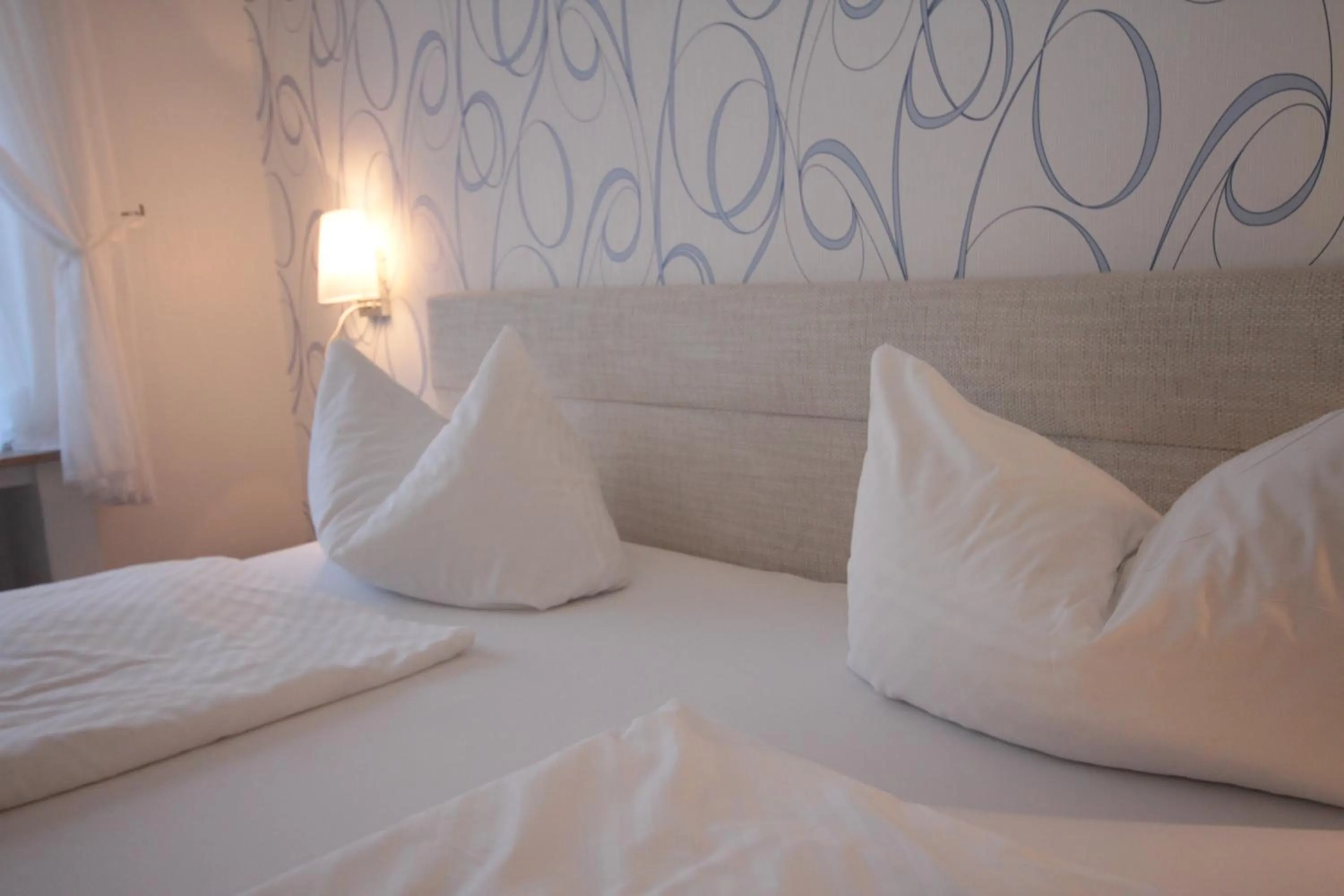 Bedroom, Bed in Cafe Schneidewind