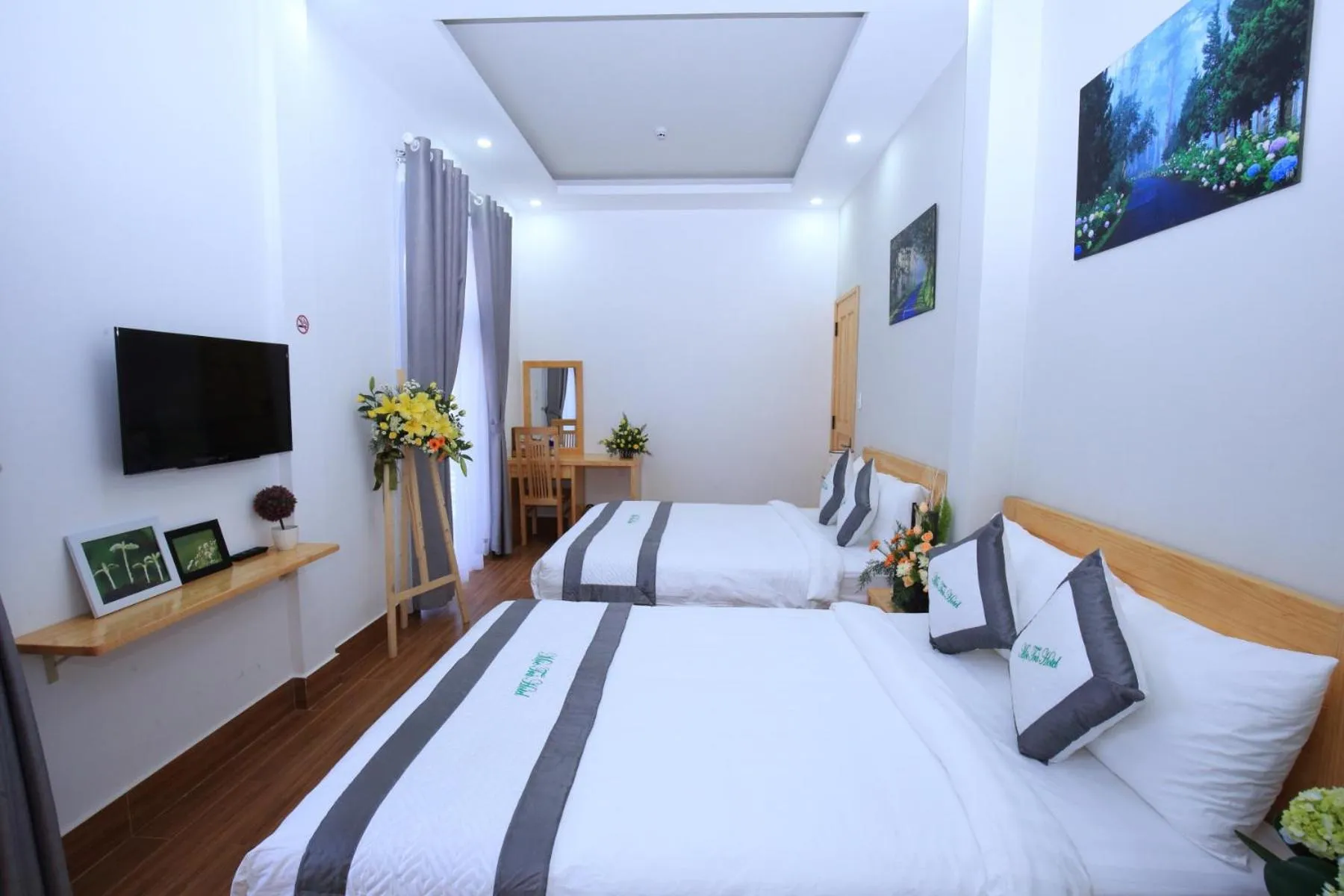 Bed in Moc Tra Hotel