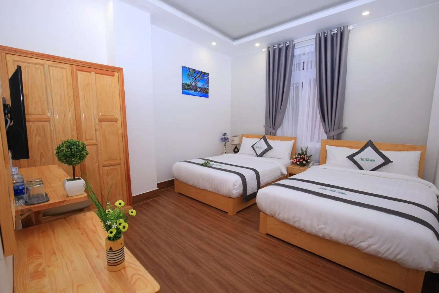 Bed in Moc Tra Hotel