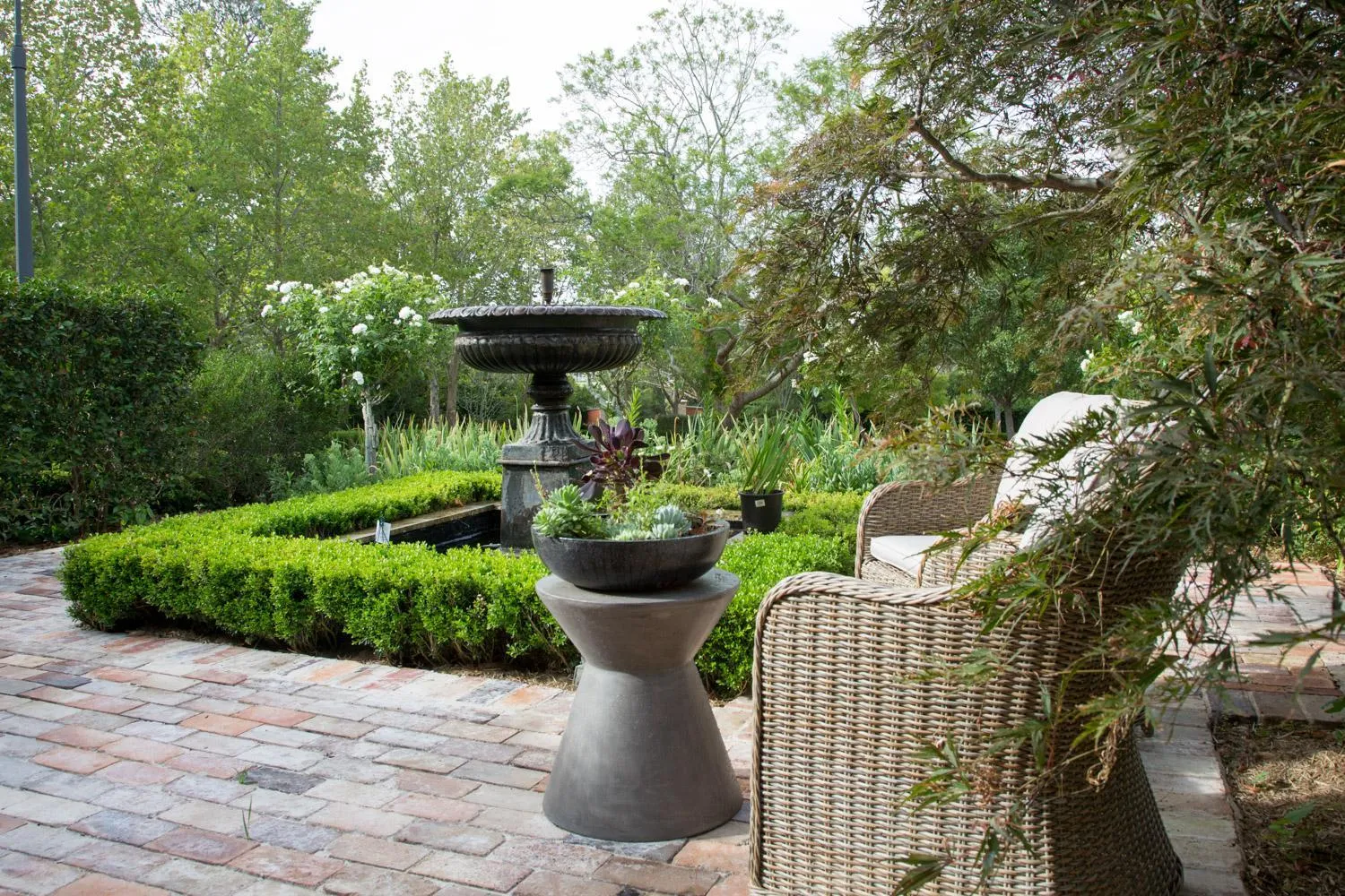 Patio in Chanticleer Gardens Barn cottage with a Pool