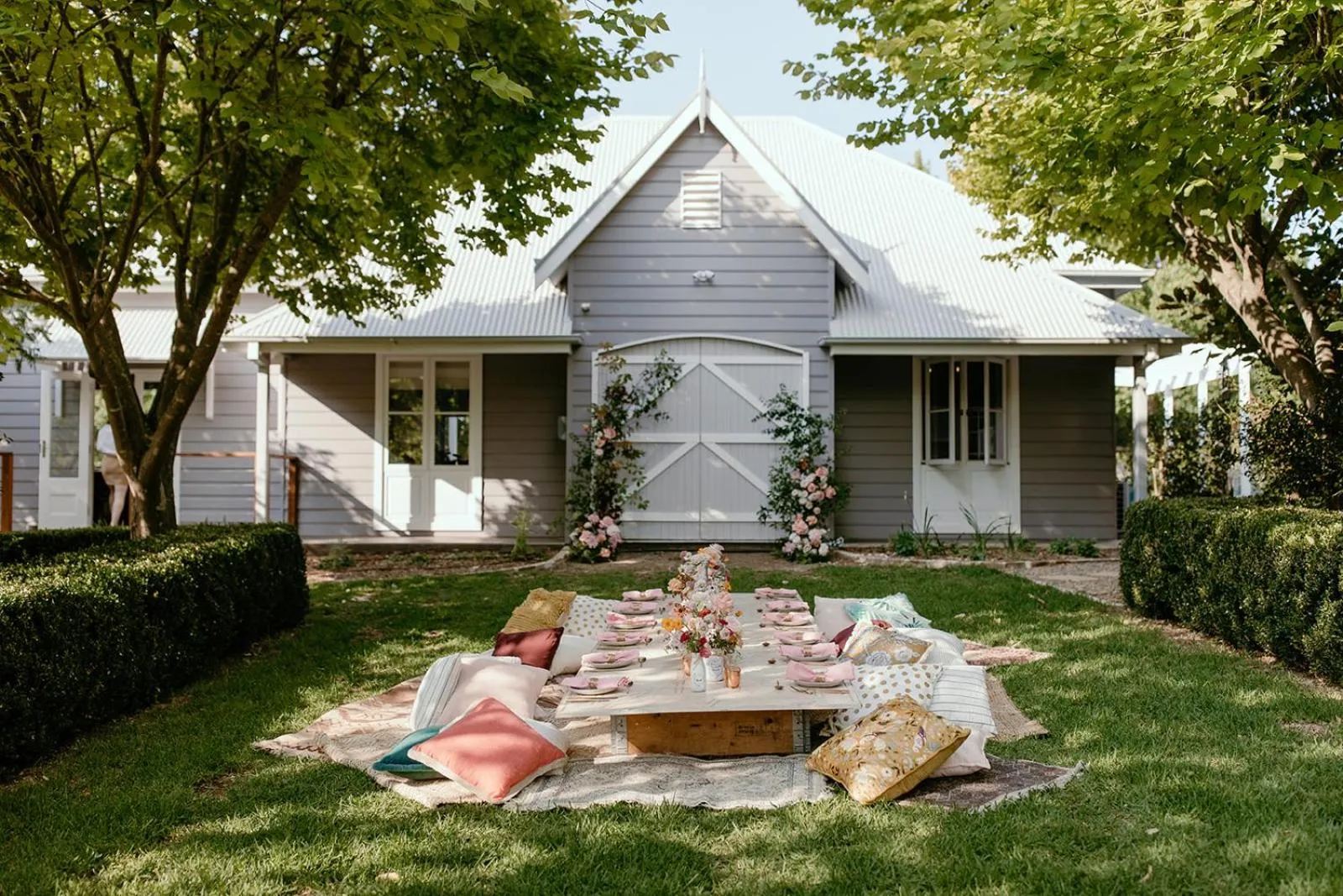 Garden in Chanticleer Gardens Barn cottage with a Pool