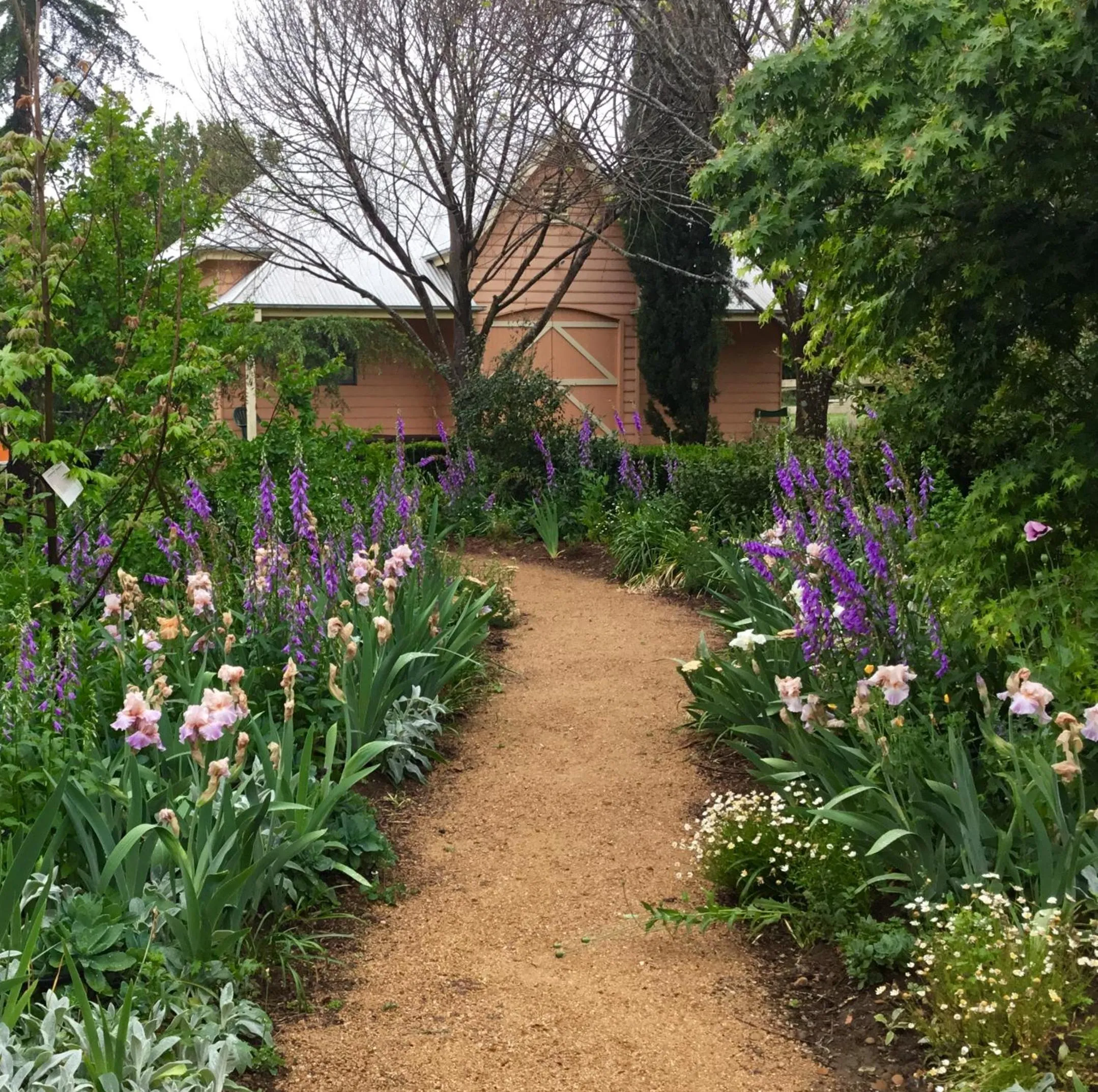 Spring in Chanticleer Gardens Barn cottage with a Pool