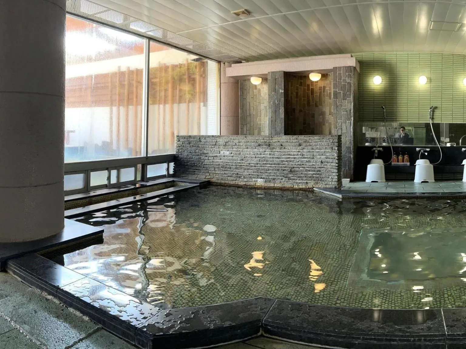 Hot Spring Bath in Mikawawan Resort Linx
