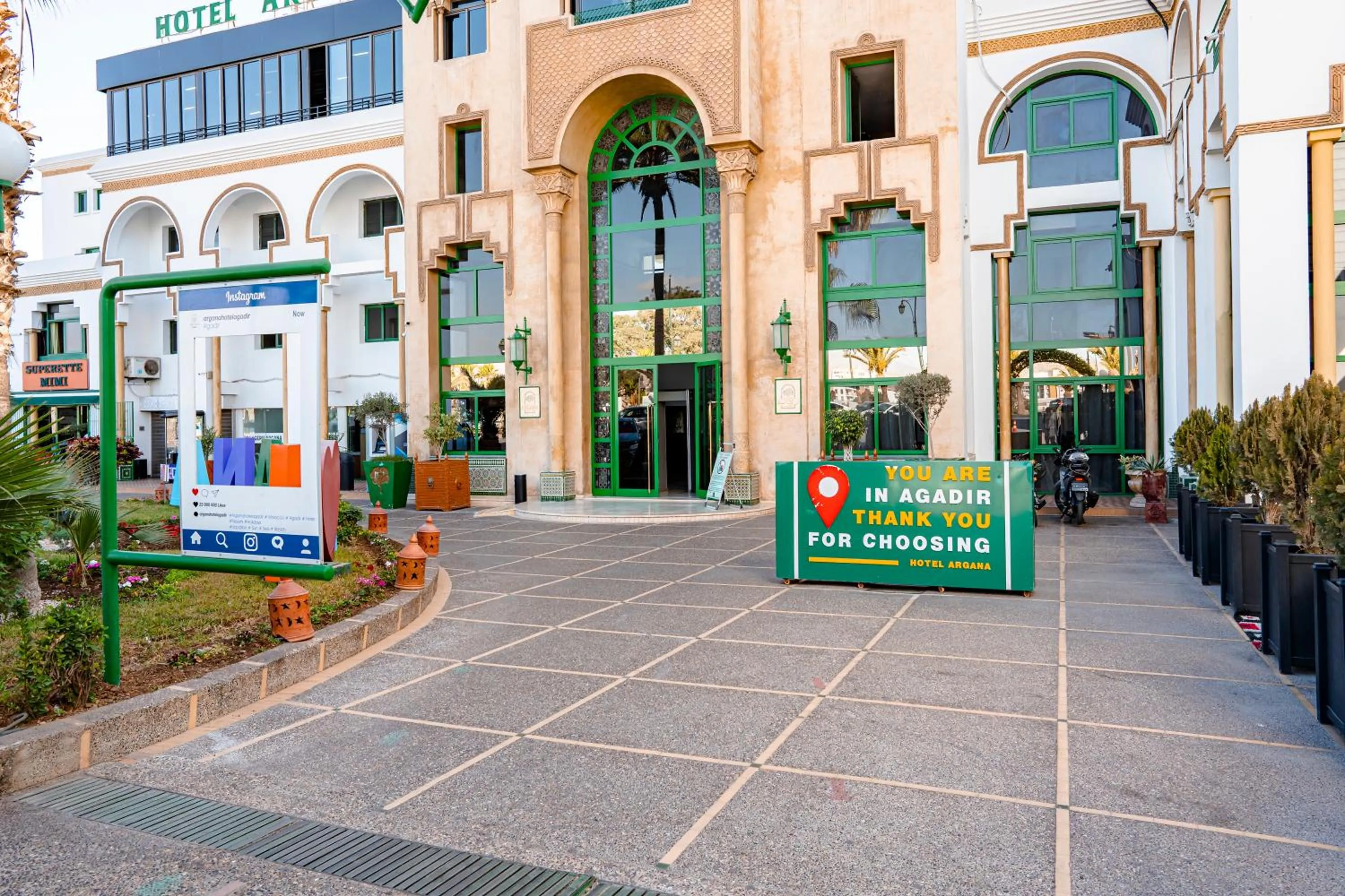 Property building in Hotel Argana Agadir