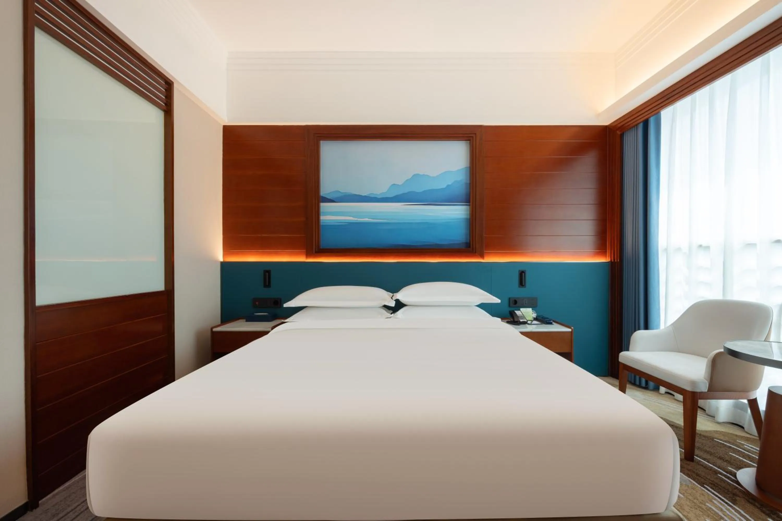 Bed in Ocean Hotel Guangzhou - Tao Jin station