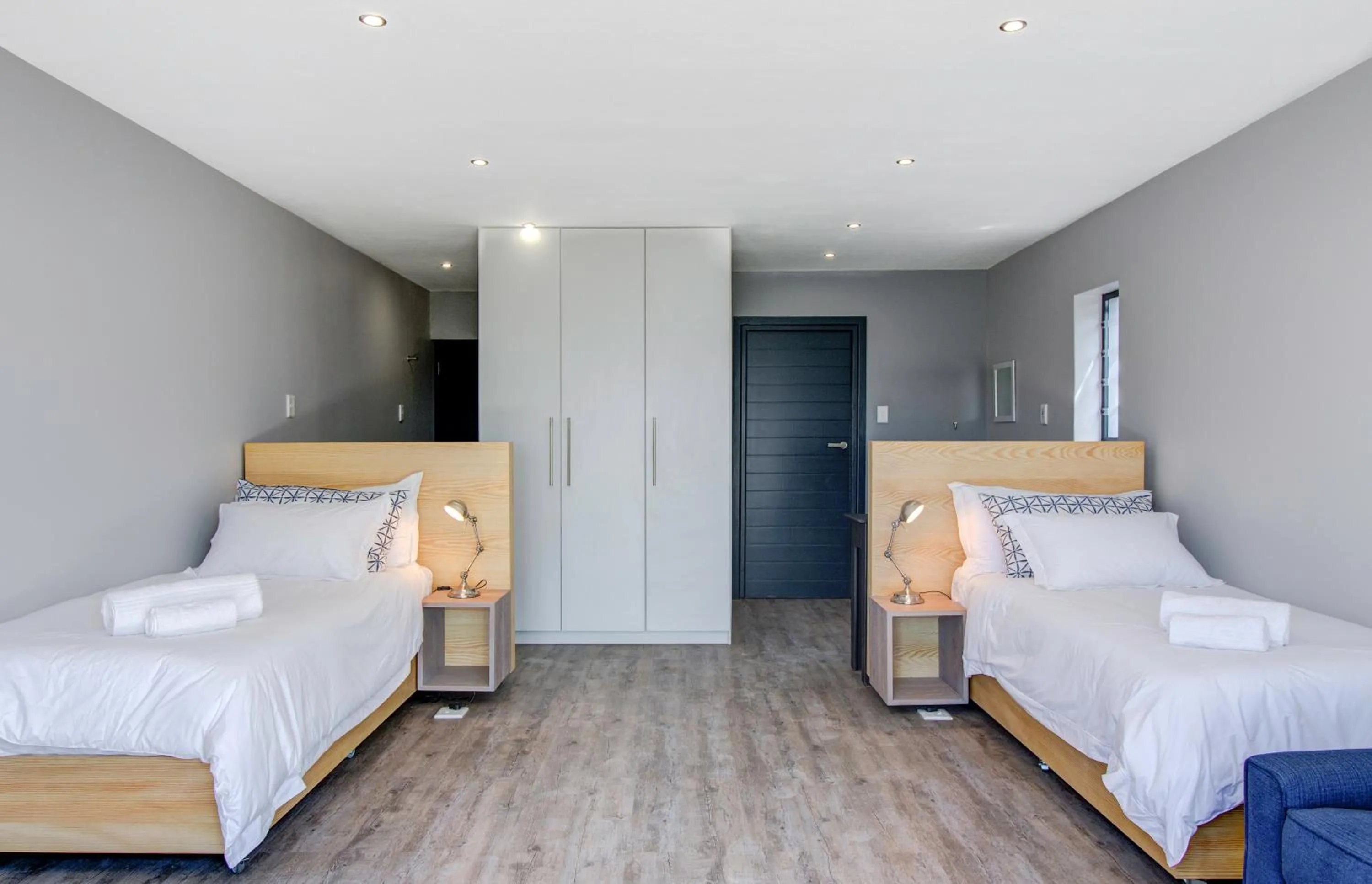 Bed in Sky Blue Guest House