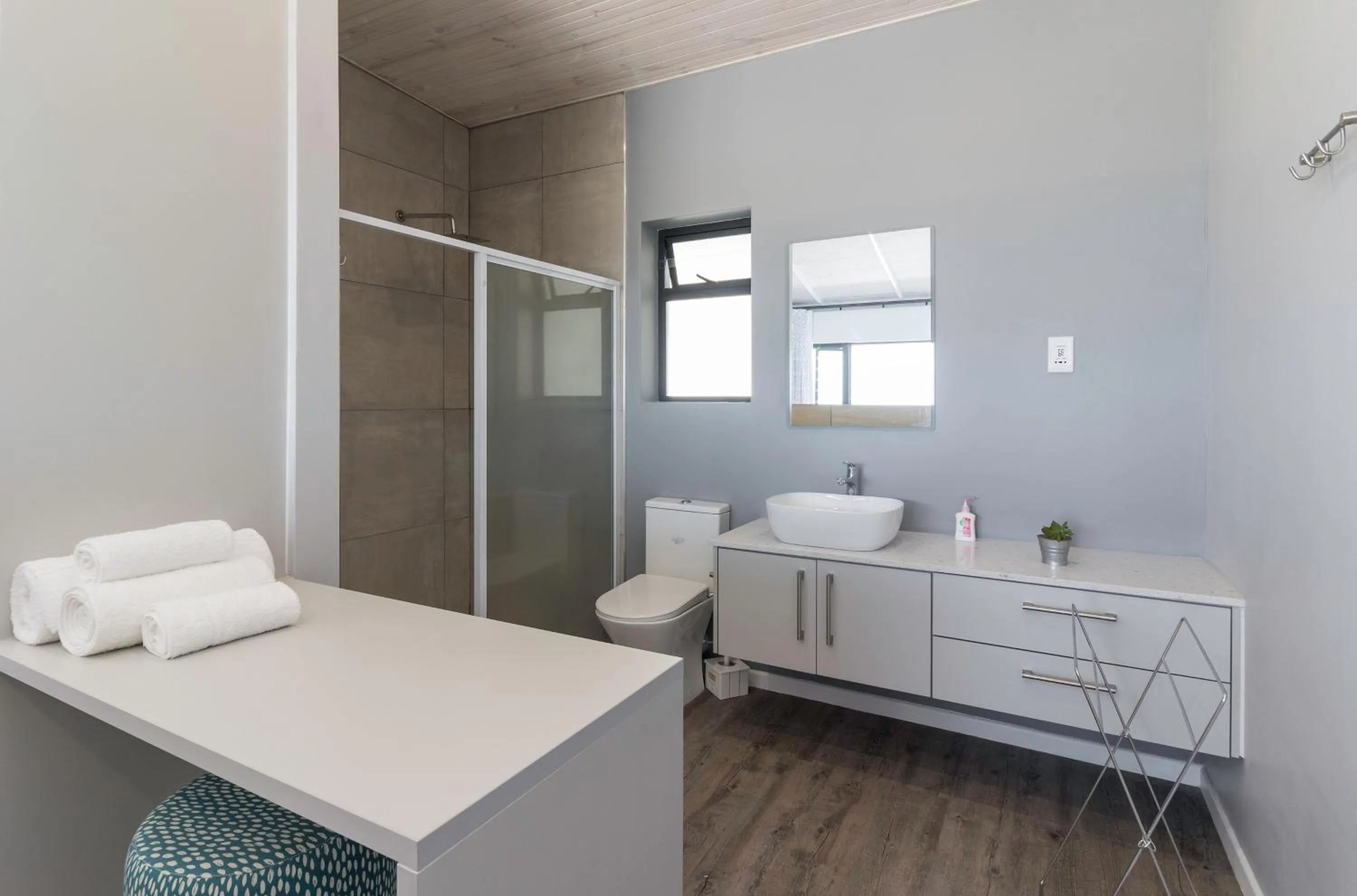 Bathroom, Bed in Sky Blue Guest House