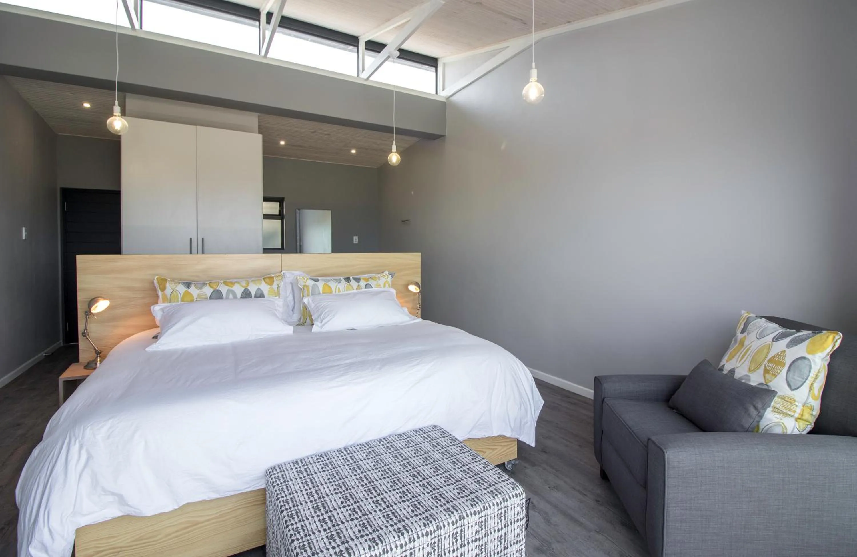 Bed in Sky Blue Guest House