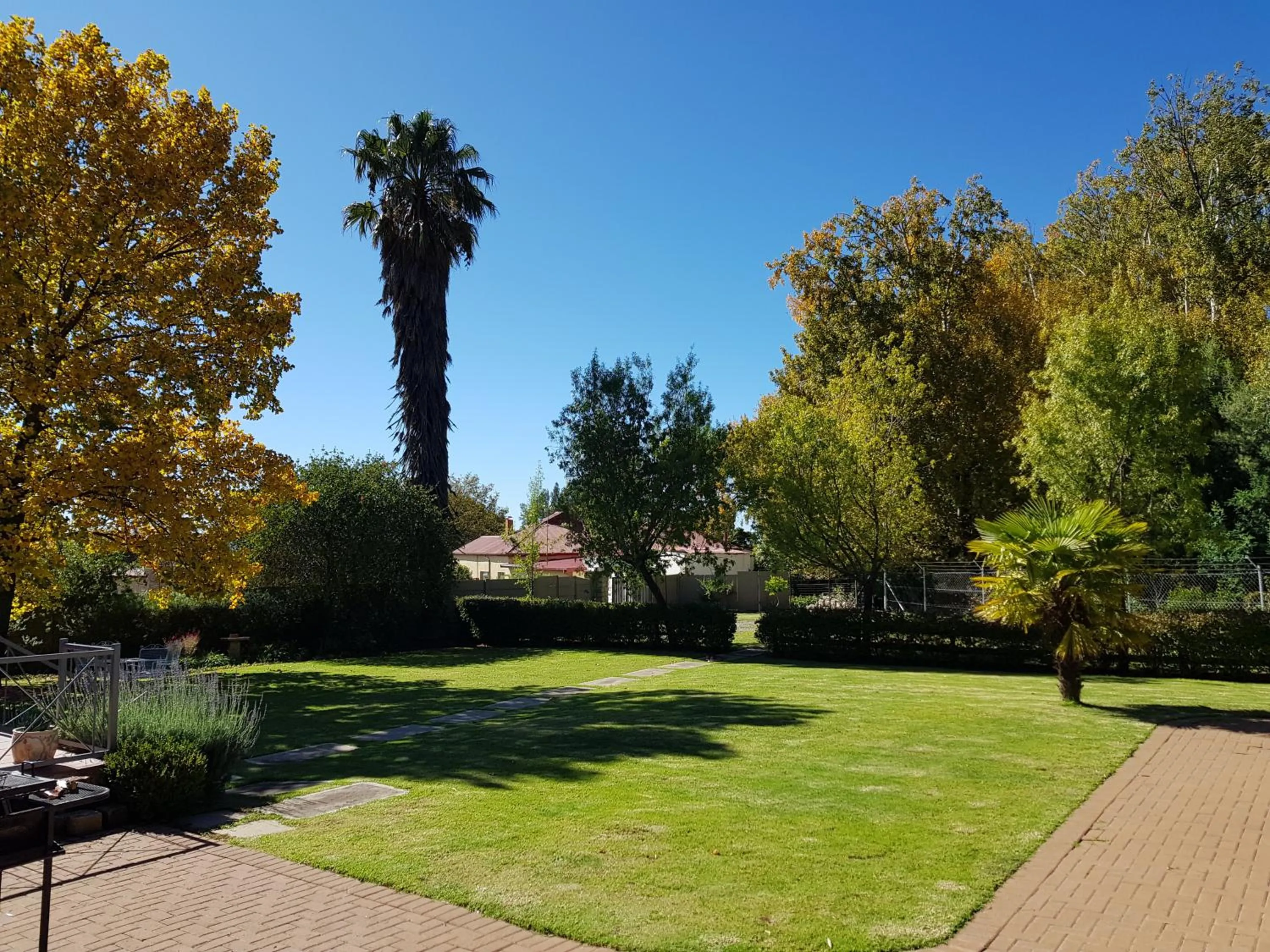 Garden view in 36 On Boom B&B