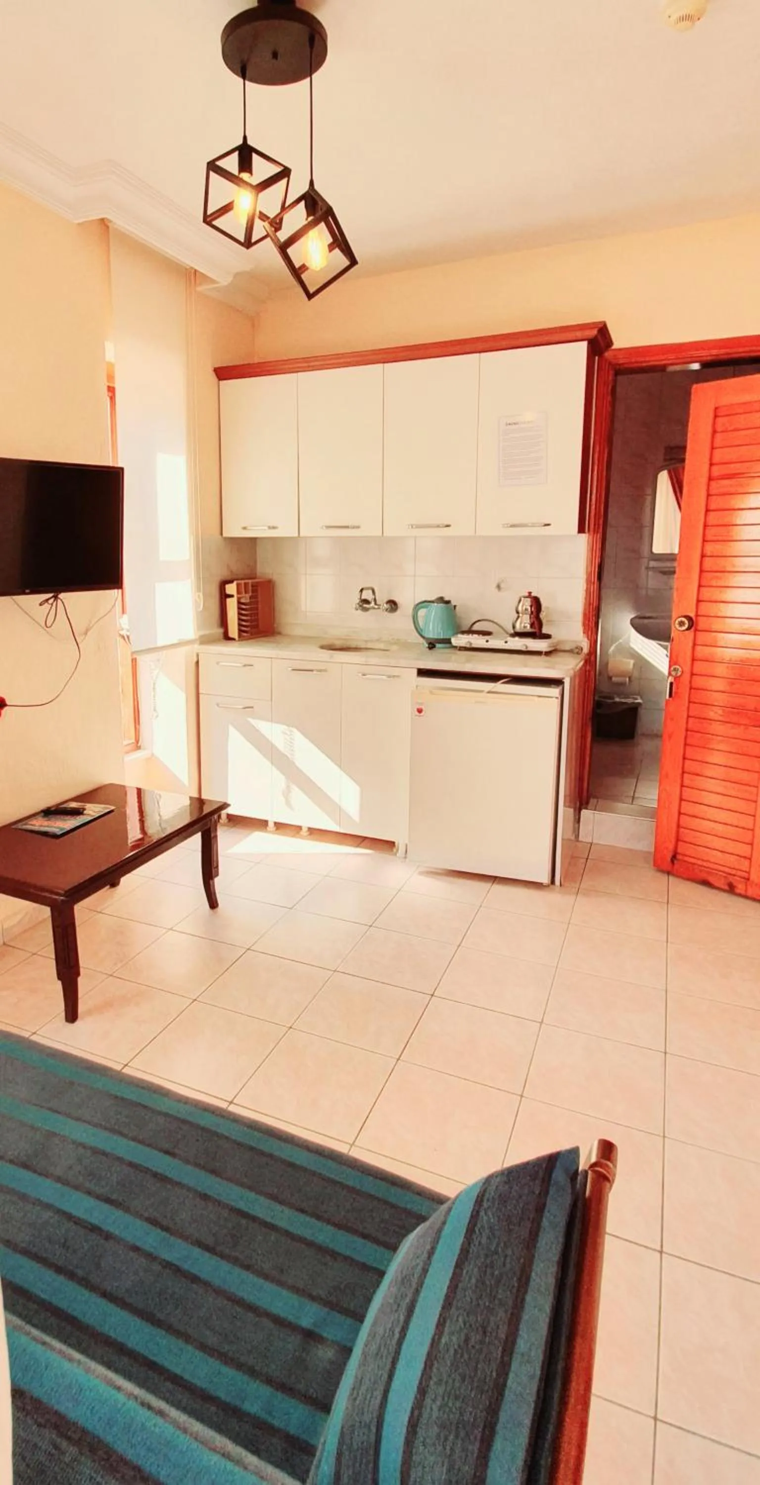 Kitchen or kitchenette in Palmen Apart Hotel