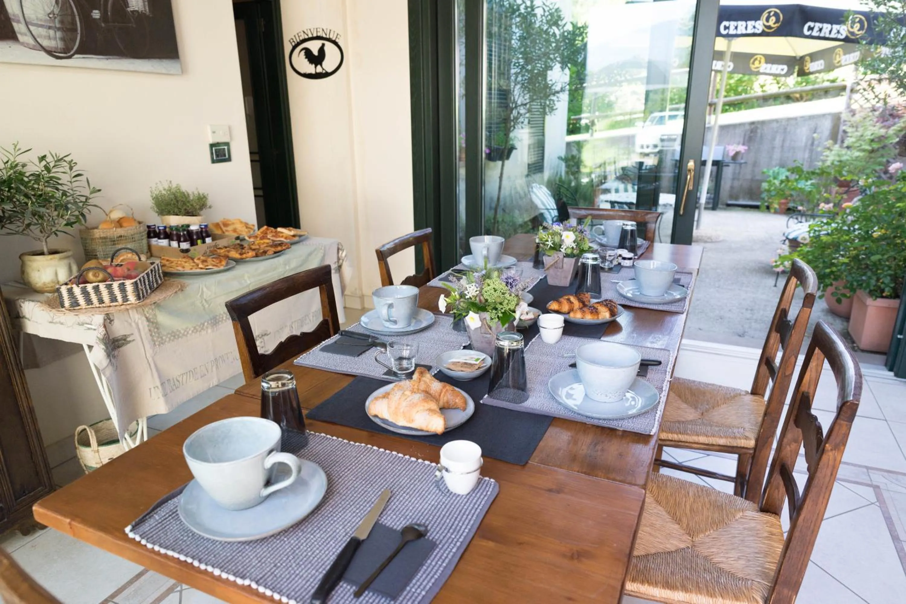 Food and drinks in B&B La Provenzale