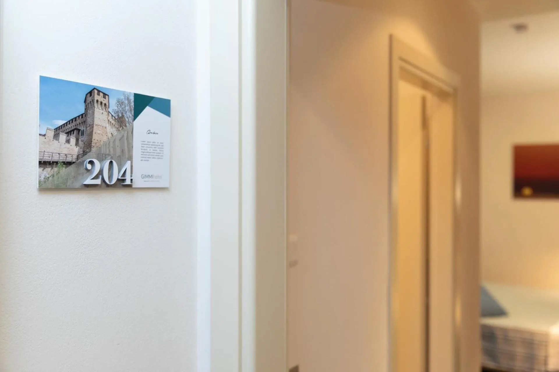 Logo/Certificate/Sign in Gimmi Hotel